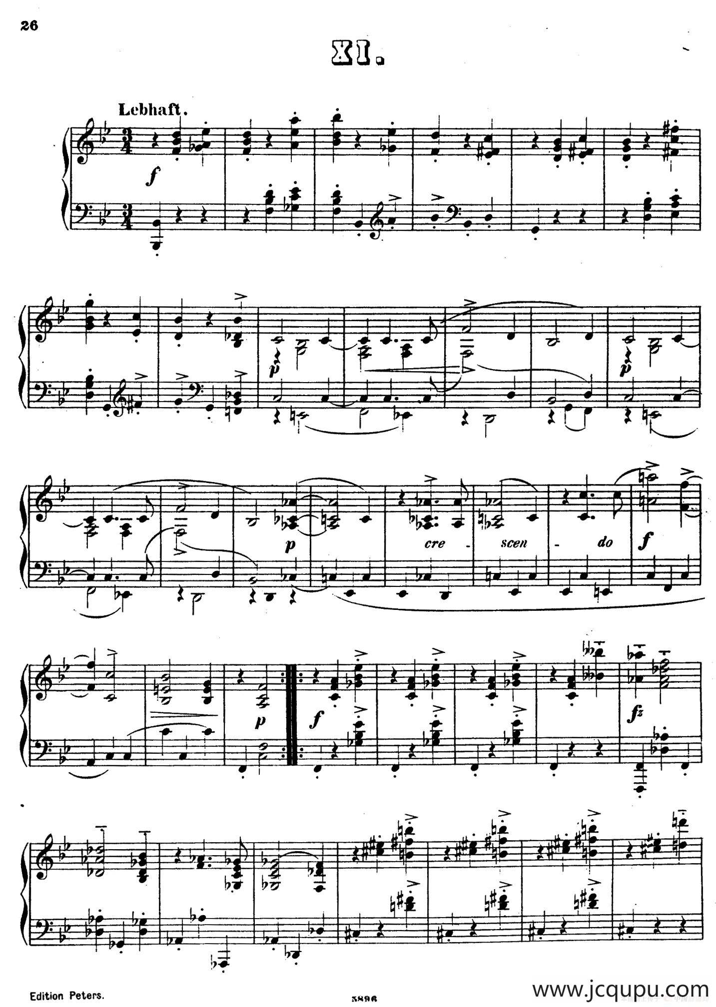 Waltzes Op.23（圆舞曲集·11、降B大调）简谱