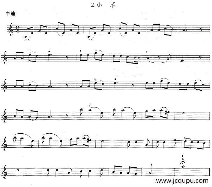 小草简谱