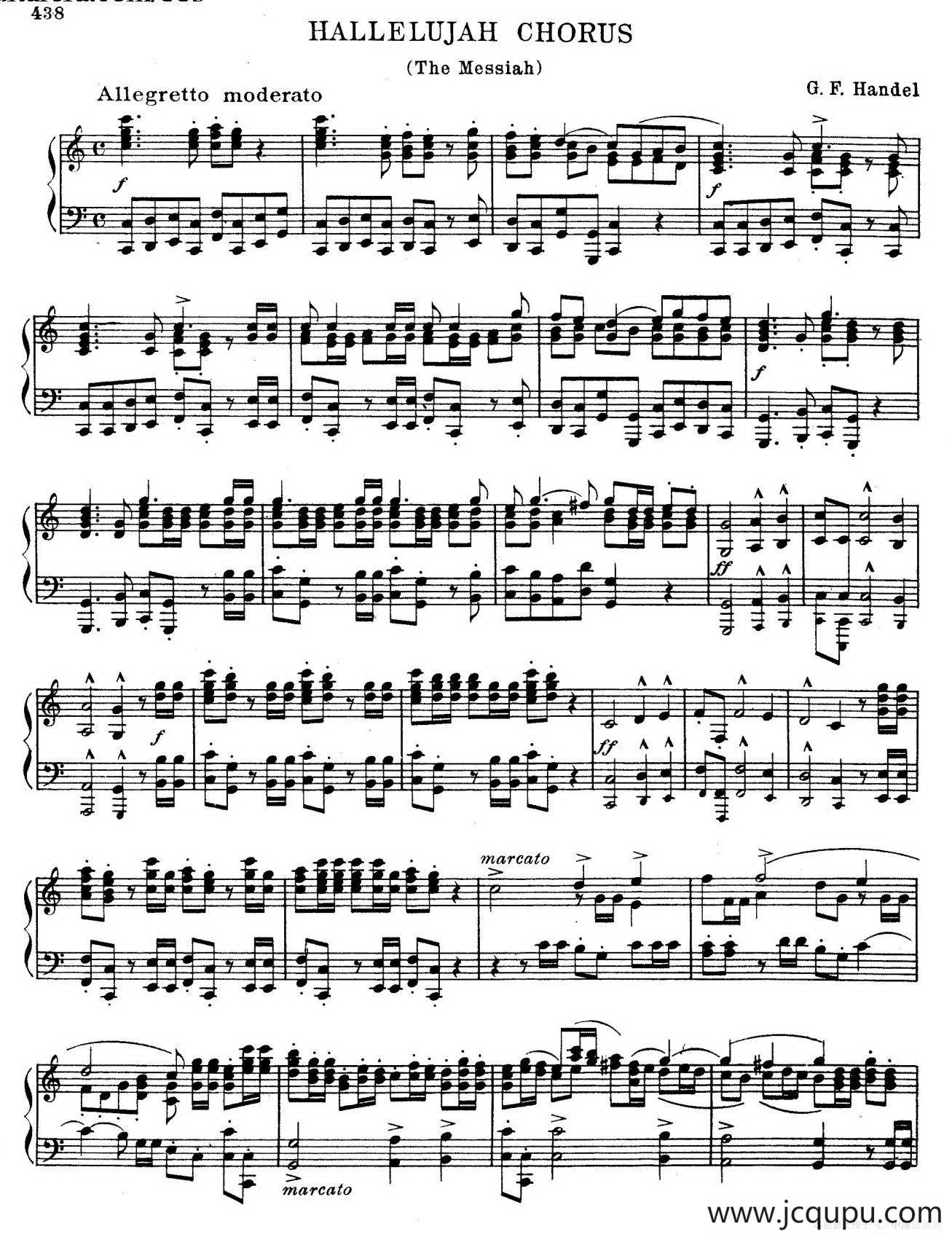 Hallelujah Chorus（哈利路亚 ）简谱