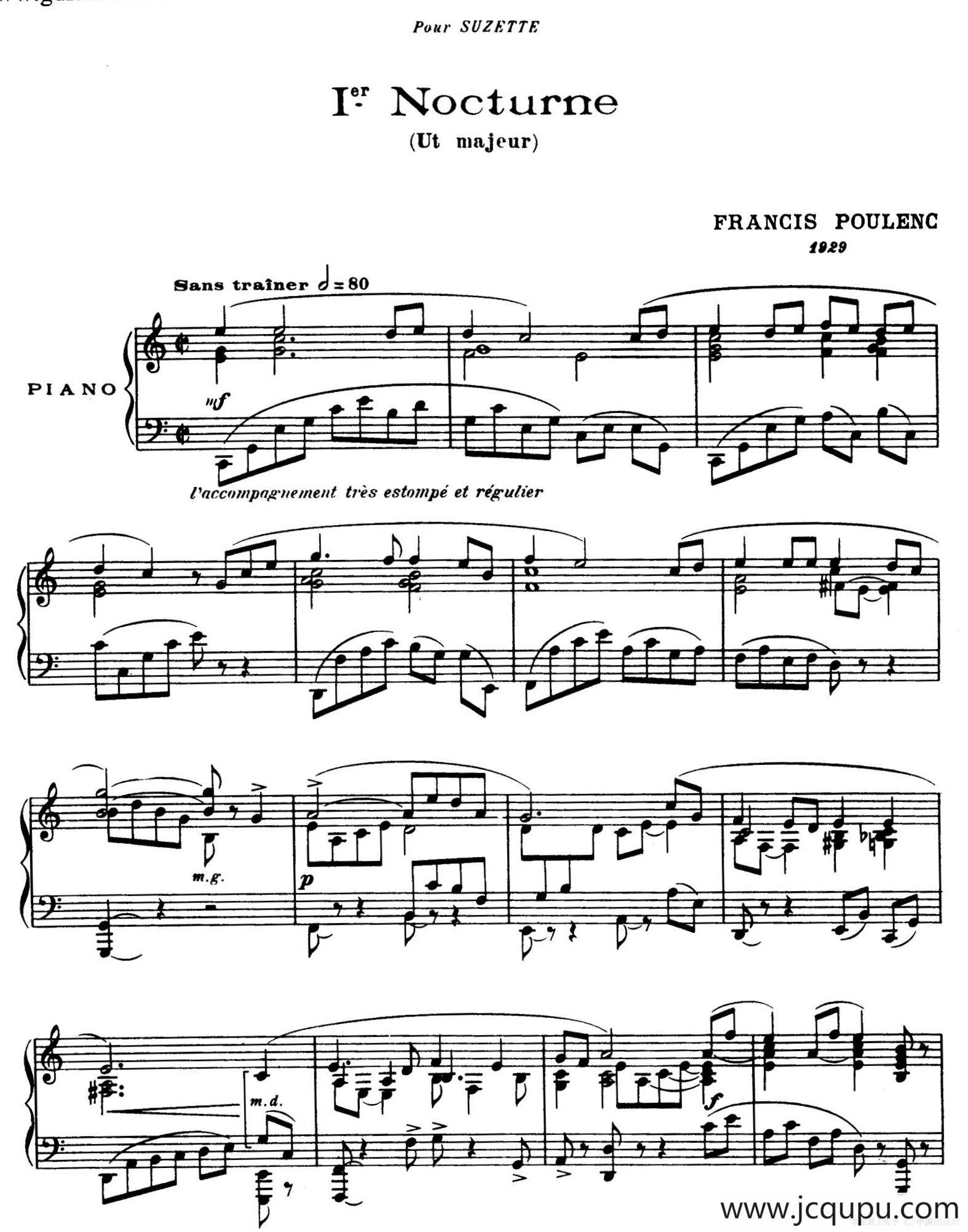 Eight Nocturnes （8首夜曲·Ⅰ）简谱