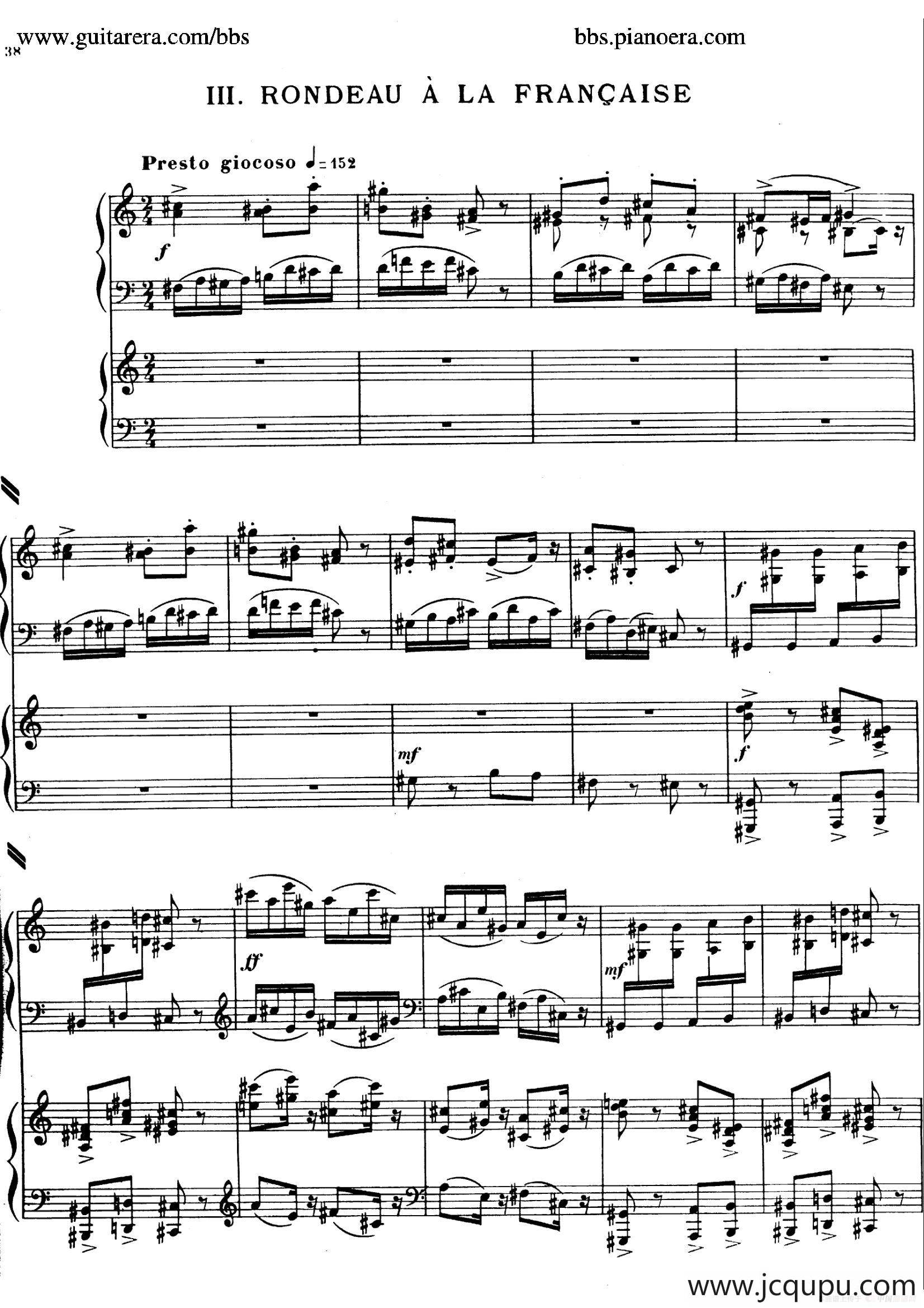 Piano Concerto in c-sharp Minor（升c小调钢琴协奏曲·第三乐章）简谱