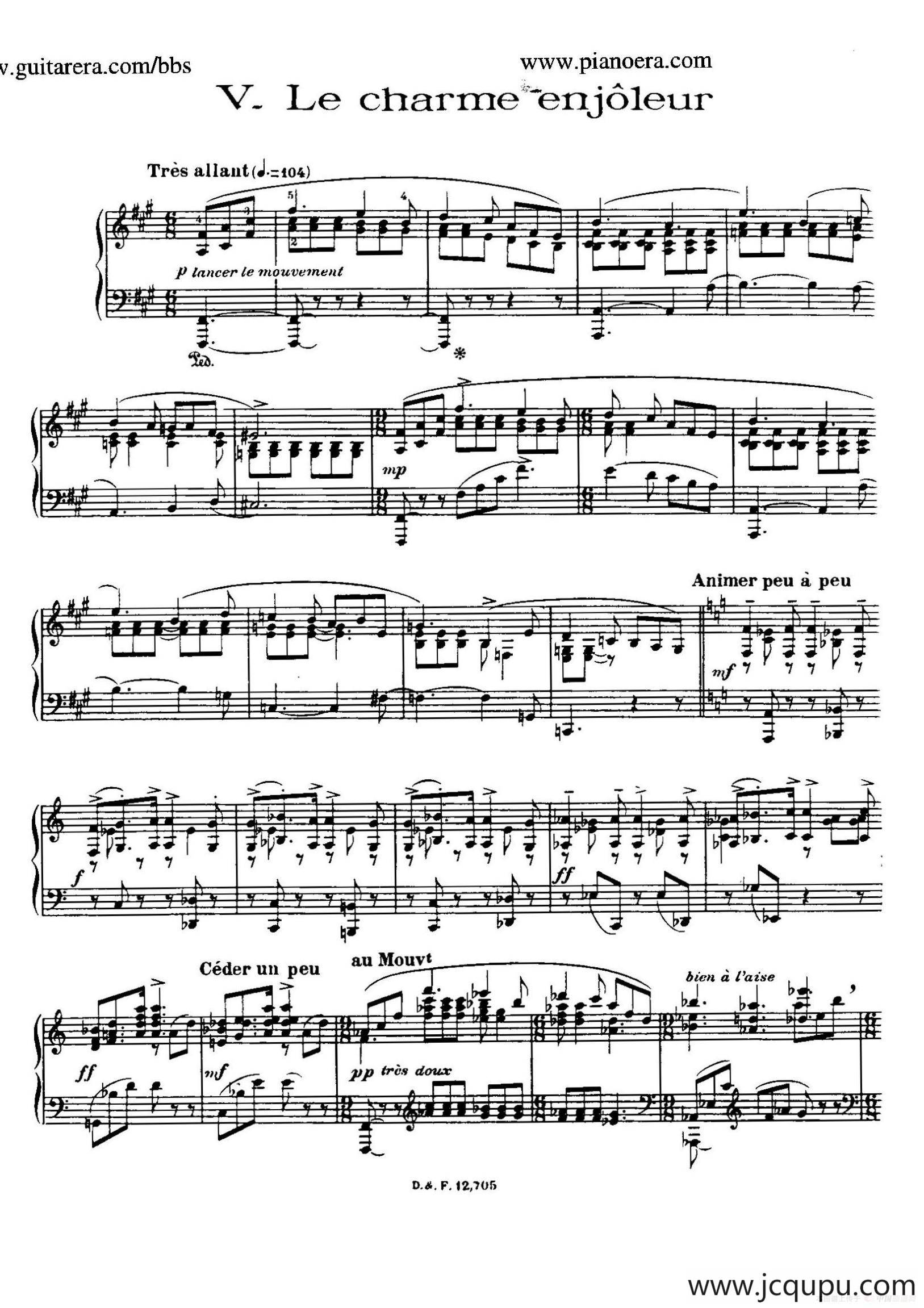 Les Soirees De Nazelles（纳泽尔之夜·6）简谱