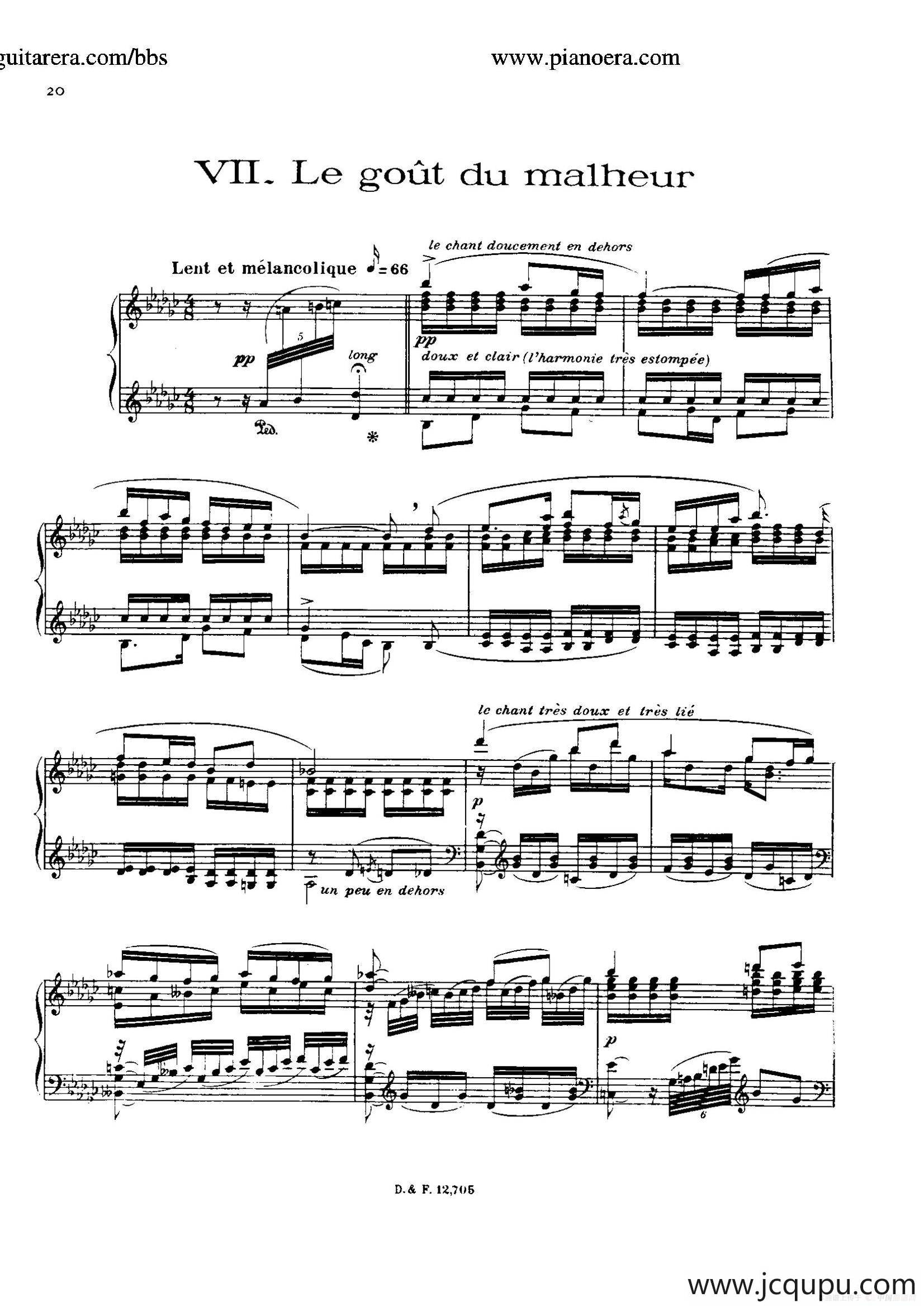 Les Soirees De Nazelles（纳泽尔之夜·8）简谱