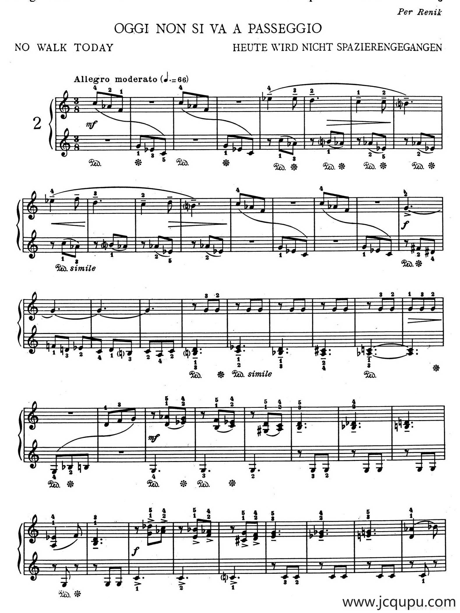 Children's Album Book 1 Op.62（儿童钢琴曲集·2）简谱