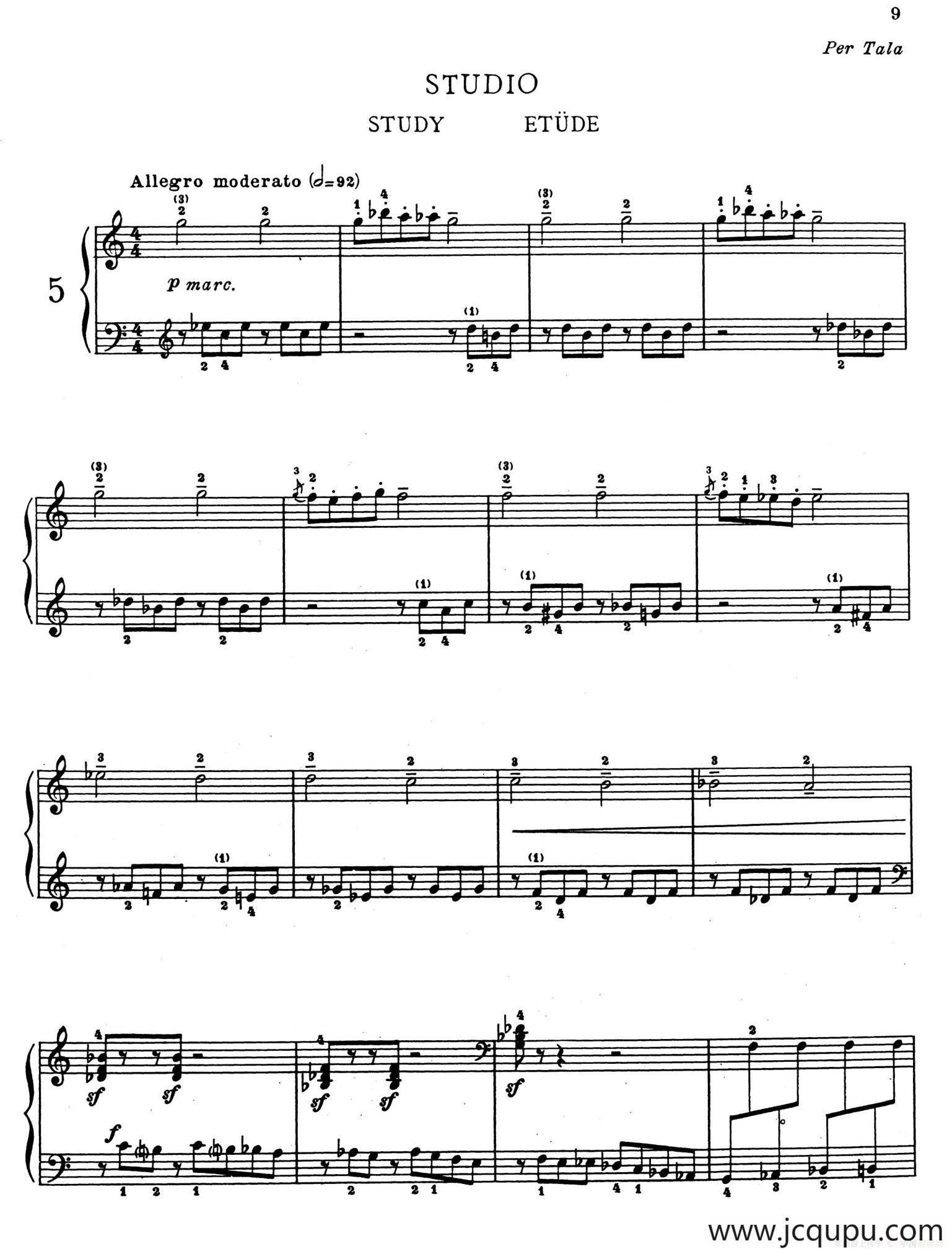 Children's Album Book 1 Op.62（儿童钢琴曲集·5）简谱