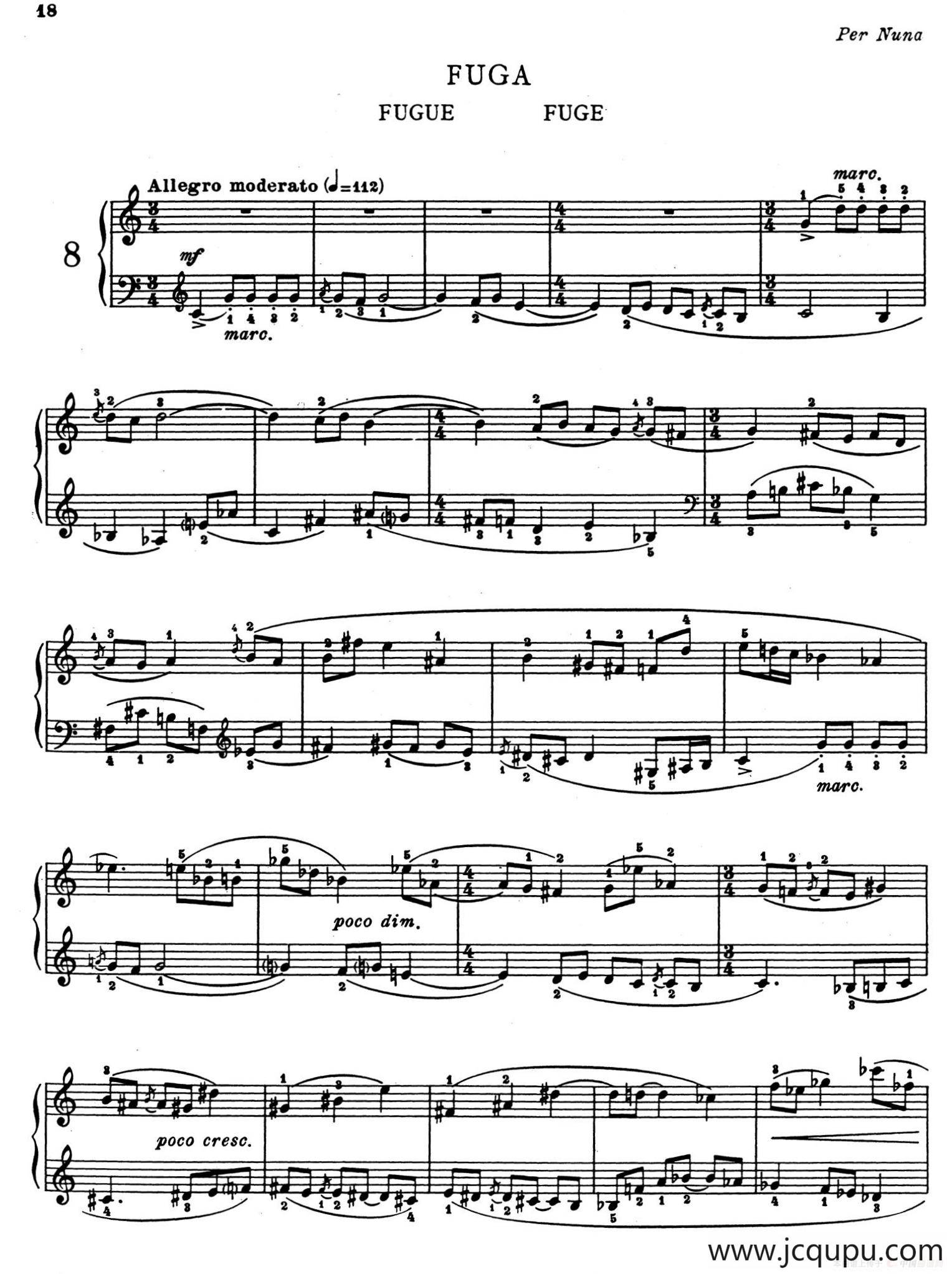 Children's Album Book 1 Op.62（儿童钢琴曲集·8）简谱