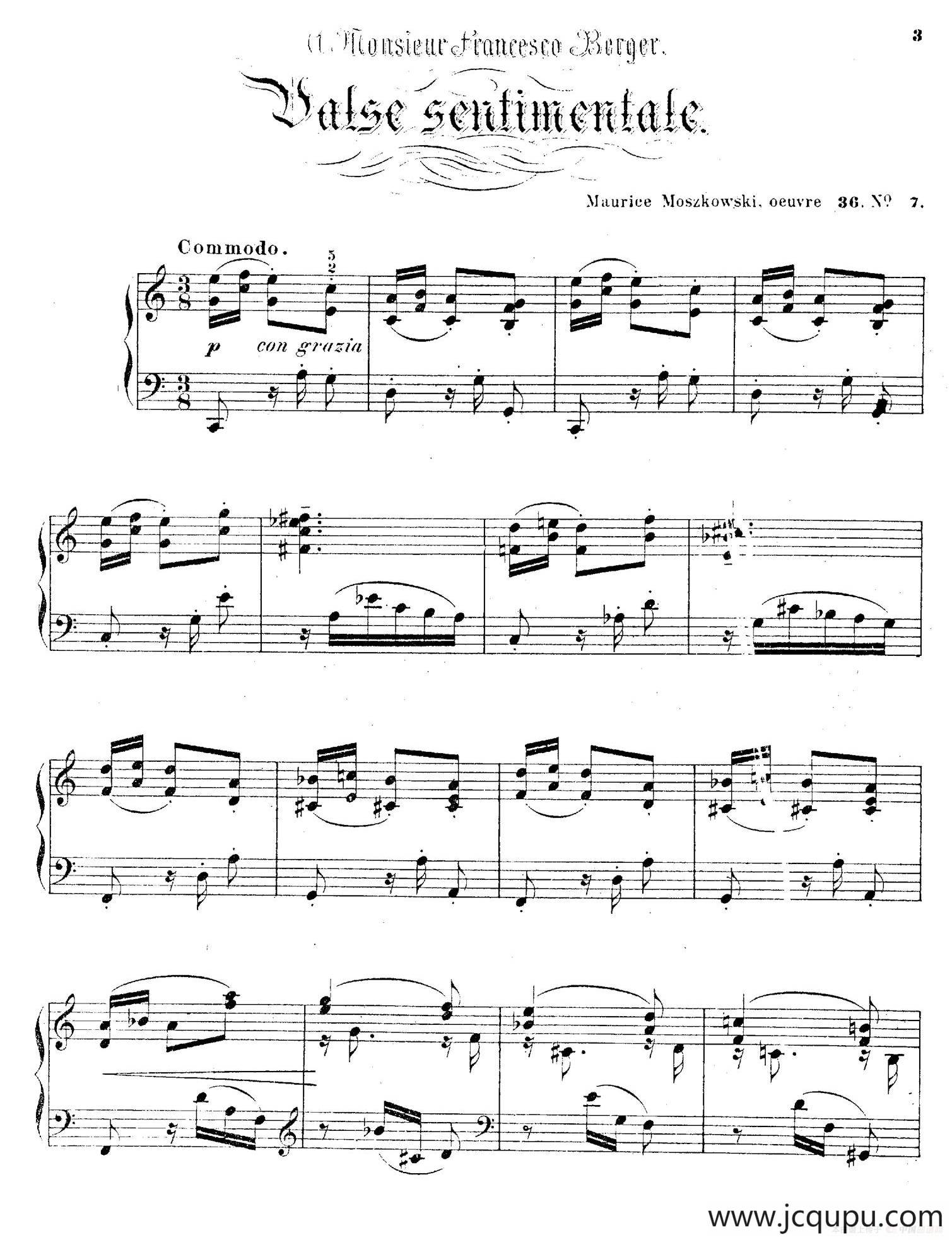 Characteristic Pieces Op.36（8首个性小品·7）简谱