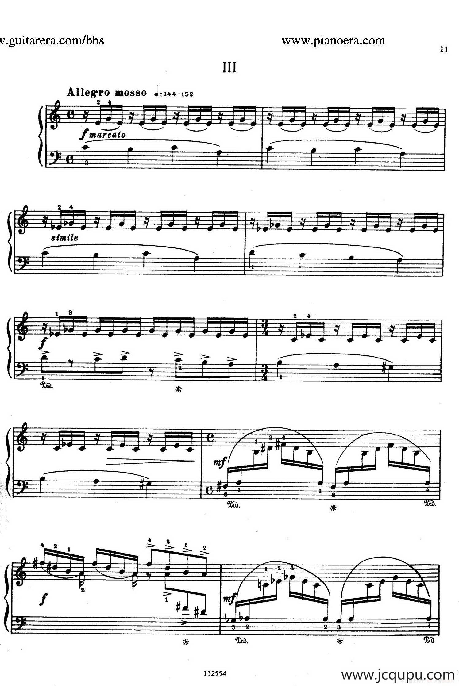 Piano Sonatina in C Major Op.93（C大调钢琴小奏鸣曲·第三乐章）简谱