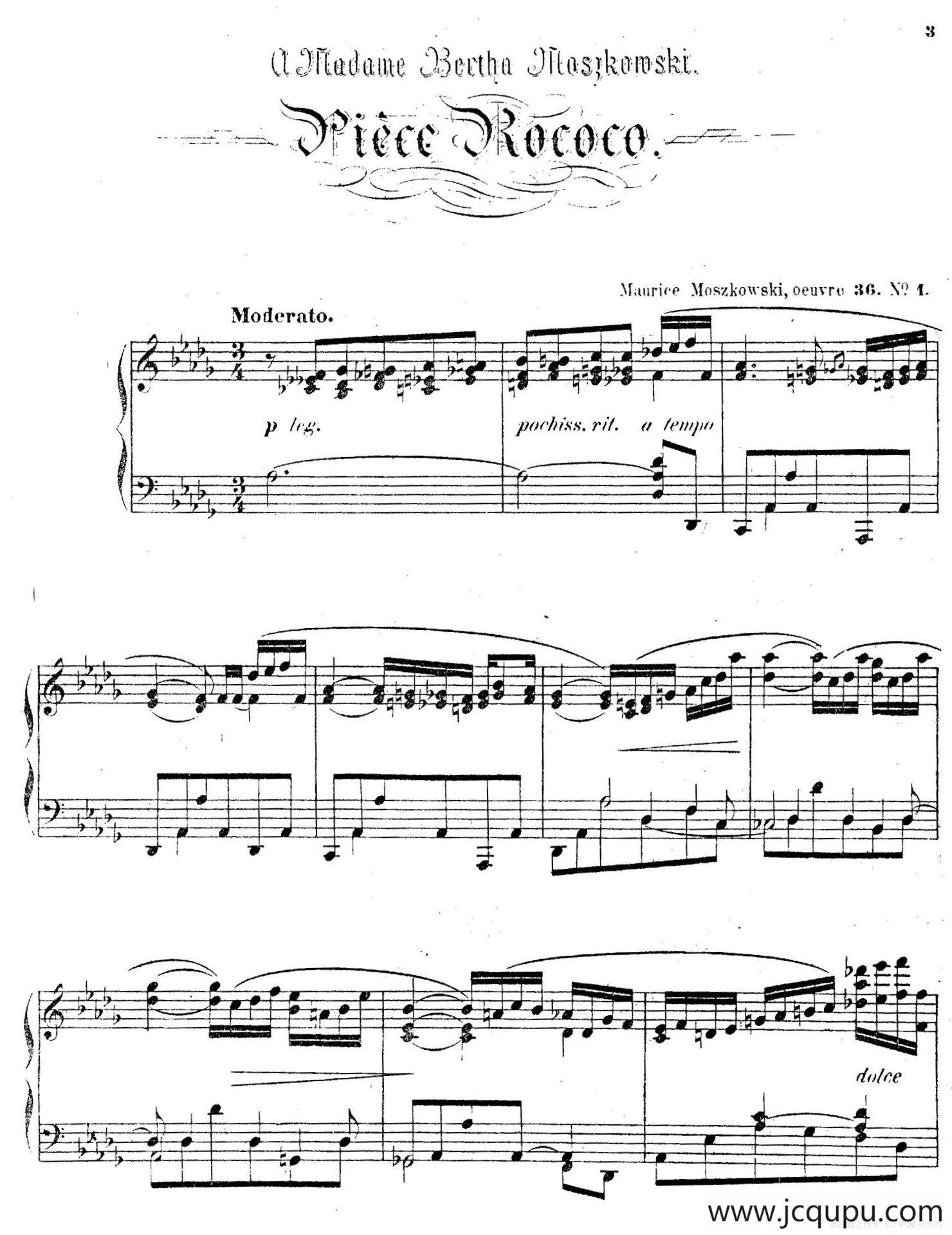 Characteristic Pieces Op.36（8首个性小品·1）简谱