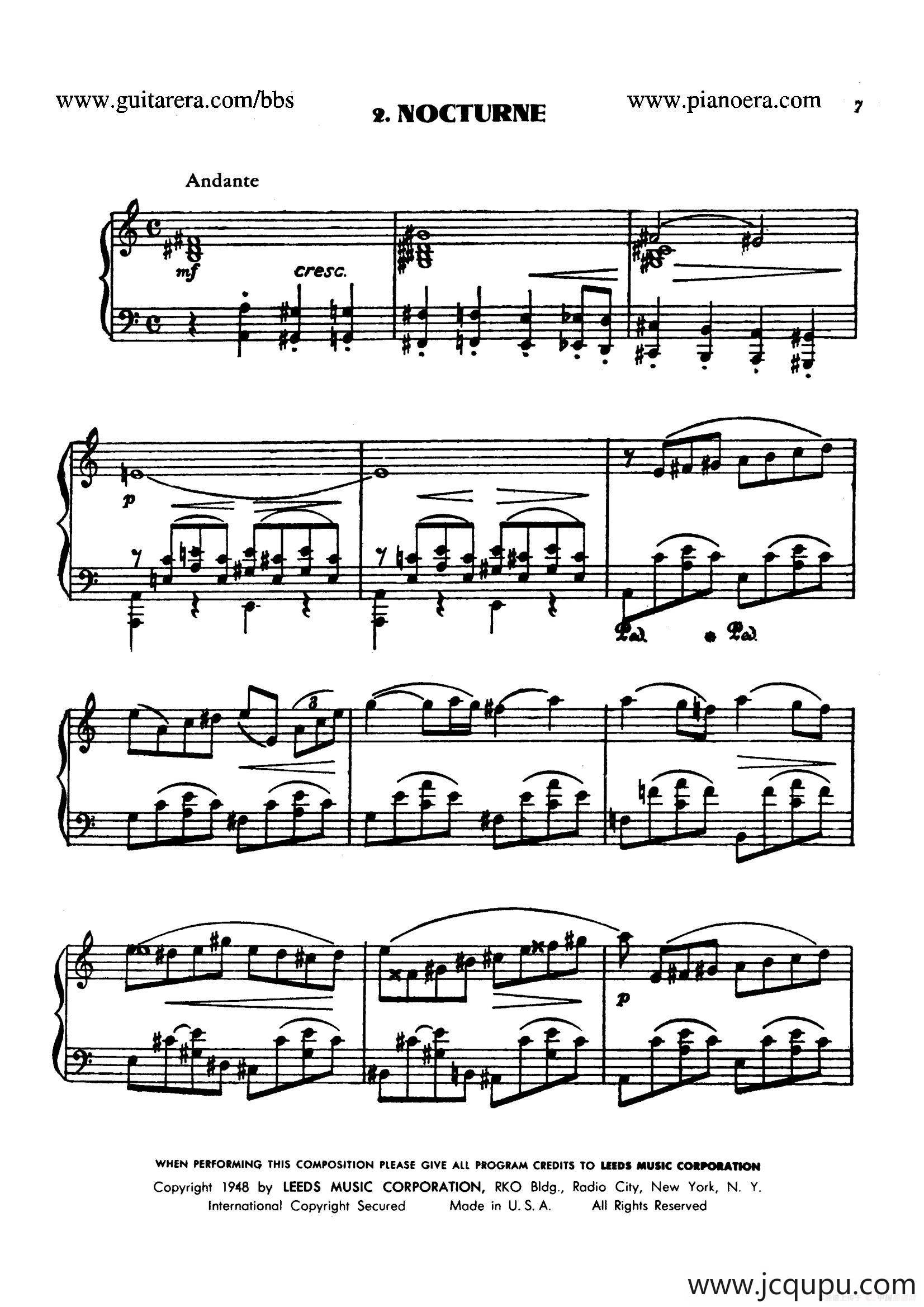 Masquerade Suite（化妆舞会·第二乐章）简谱