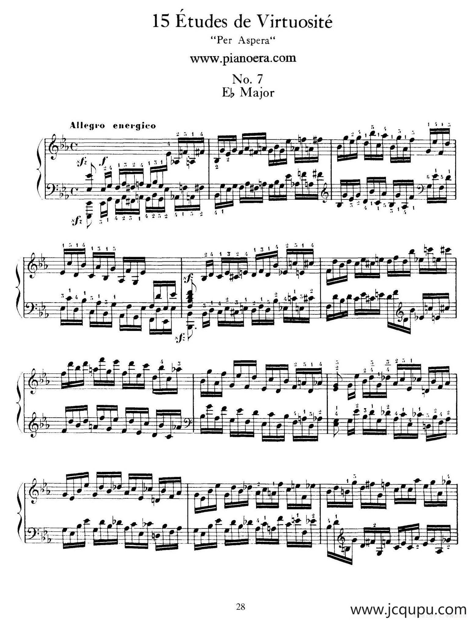 15 Etudes de Vortuosite Op.72（15首辉煌练习曲·7）简谱