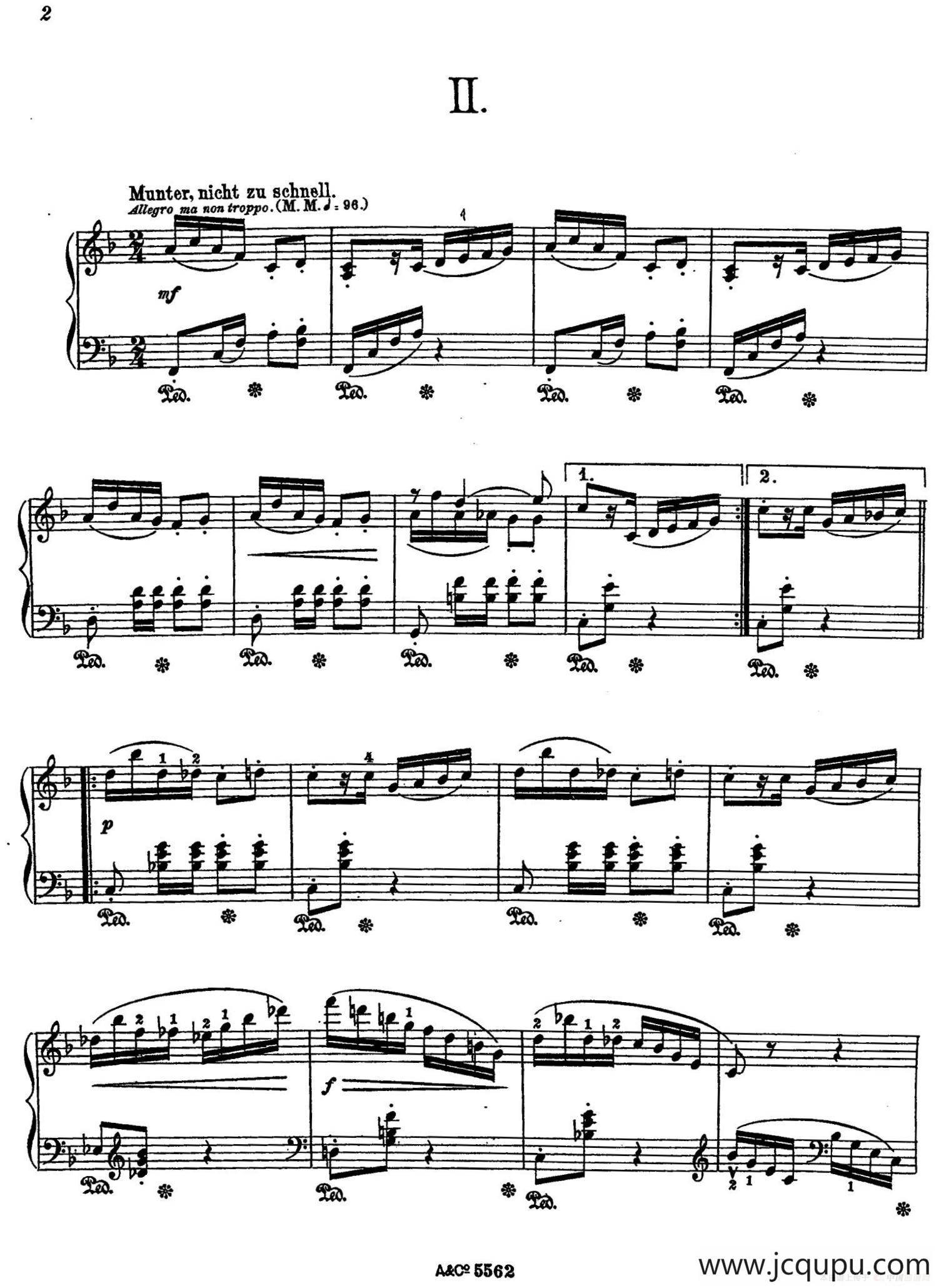 Album Leaf Op.7（纪念册的一页·2）简谱