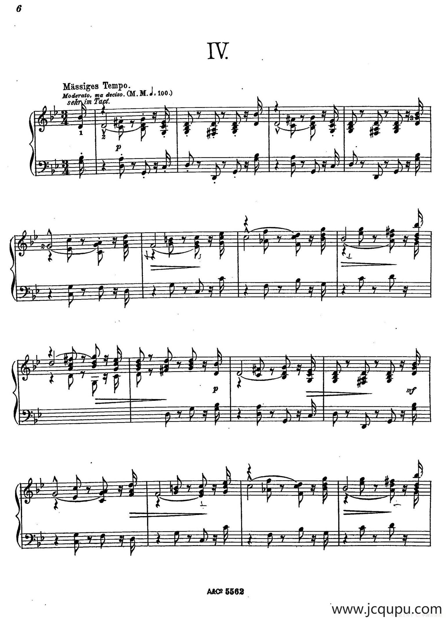 Album Leaf Op.7（纪念册的一页·4）简谱