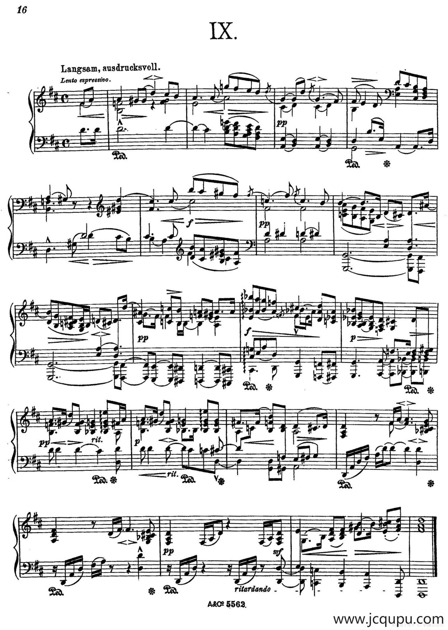 Album Leaf Op.7（纪念册的一页·9）简谱