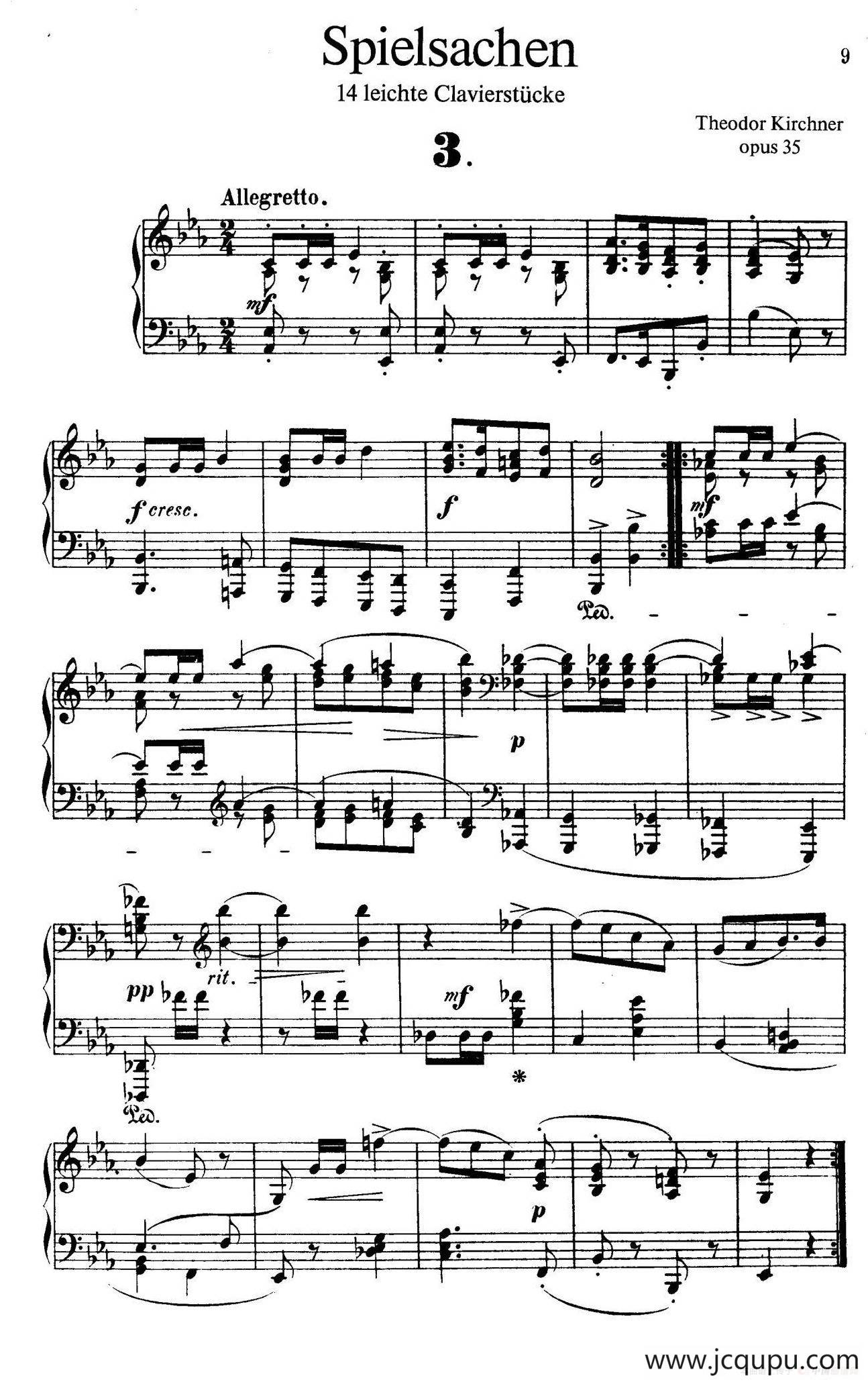 Spielsachen Op.35（玩具·3）简谱