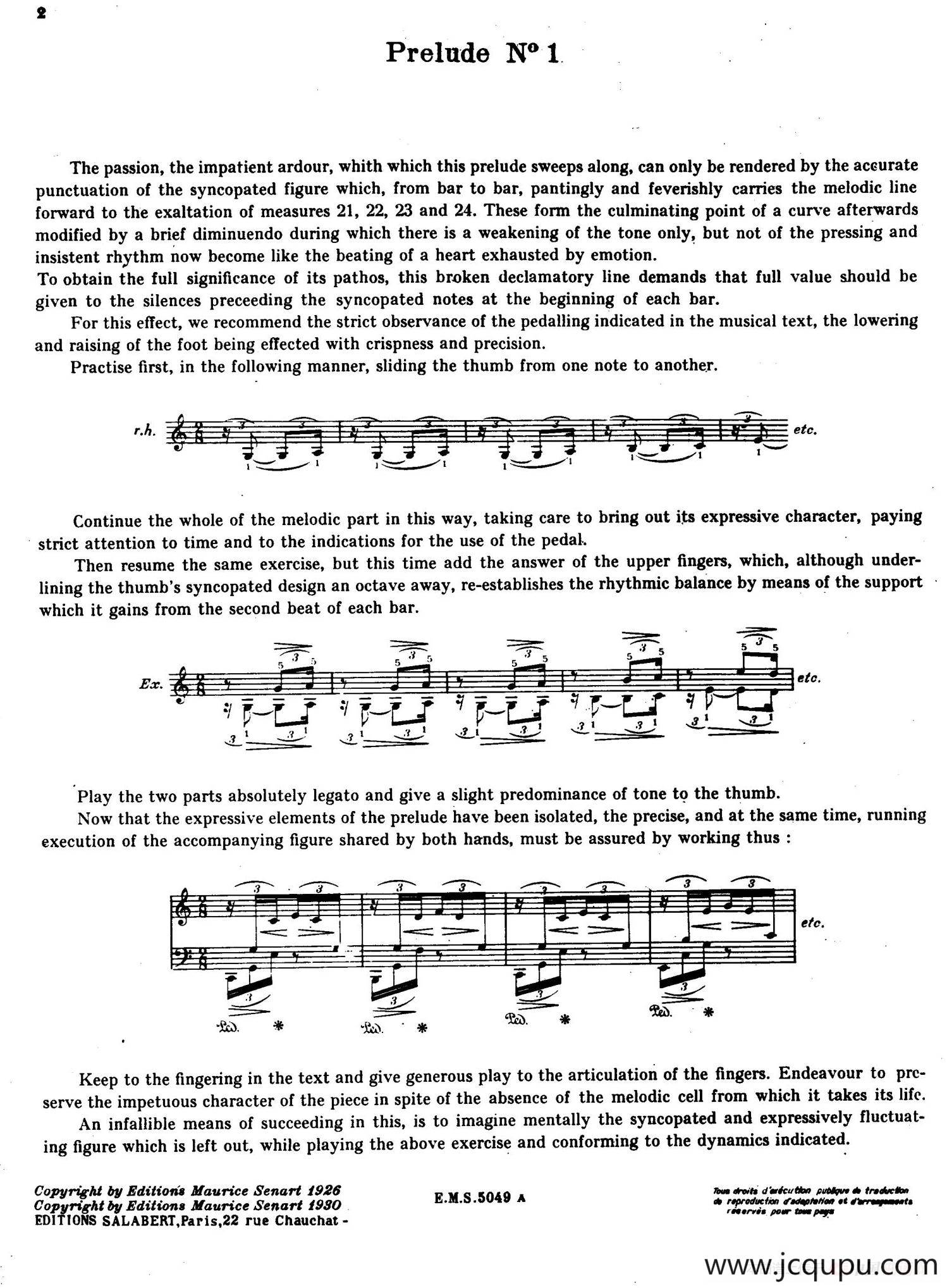 Preludes Op.28（24首前奏曲·1）简谱