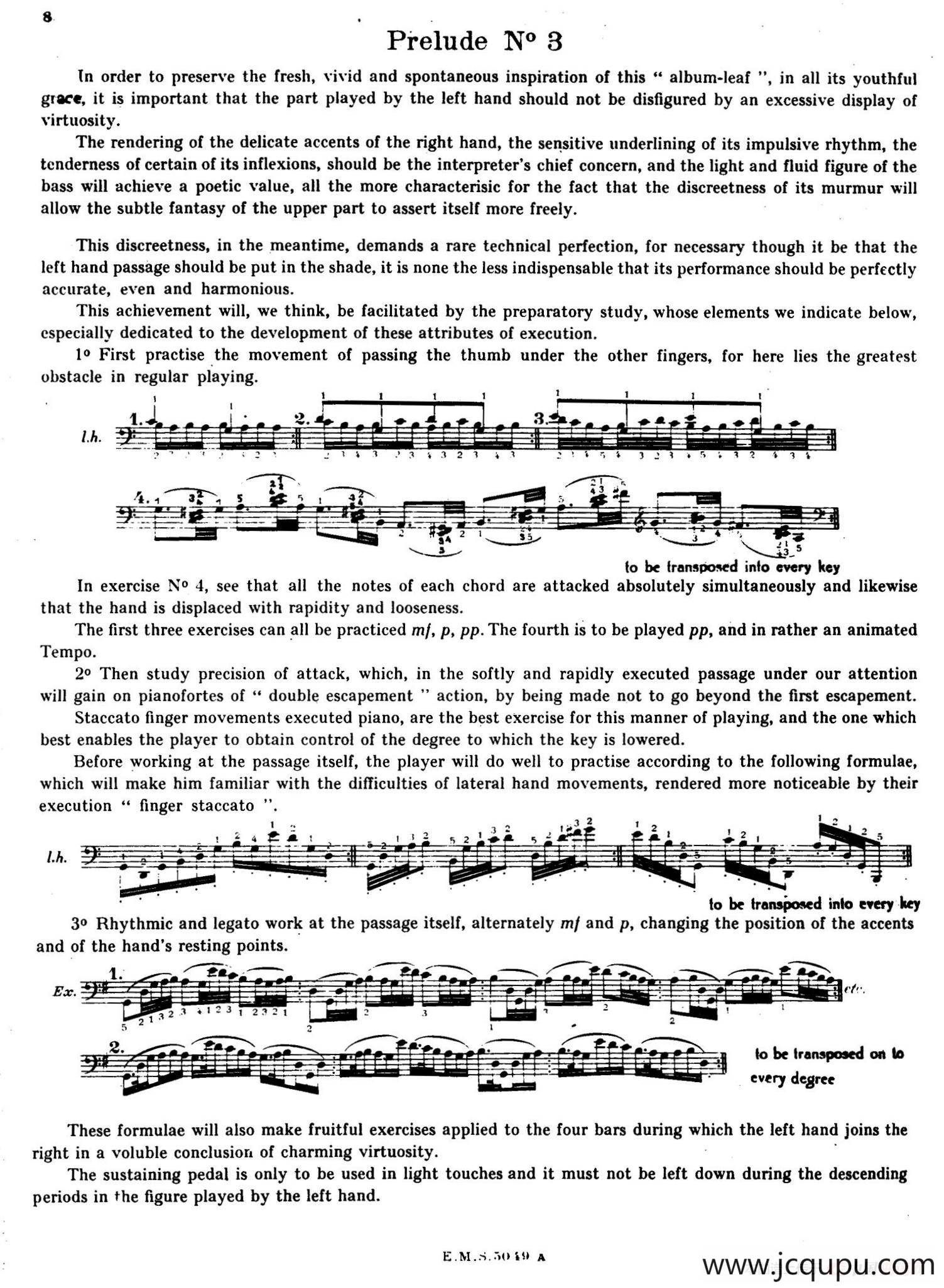 Preludes Op.28（24首前奏曲·3）简谱