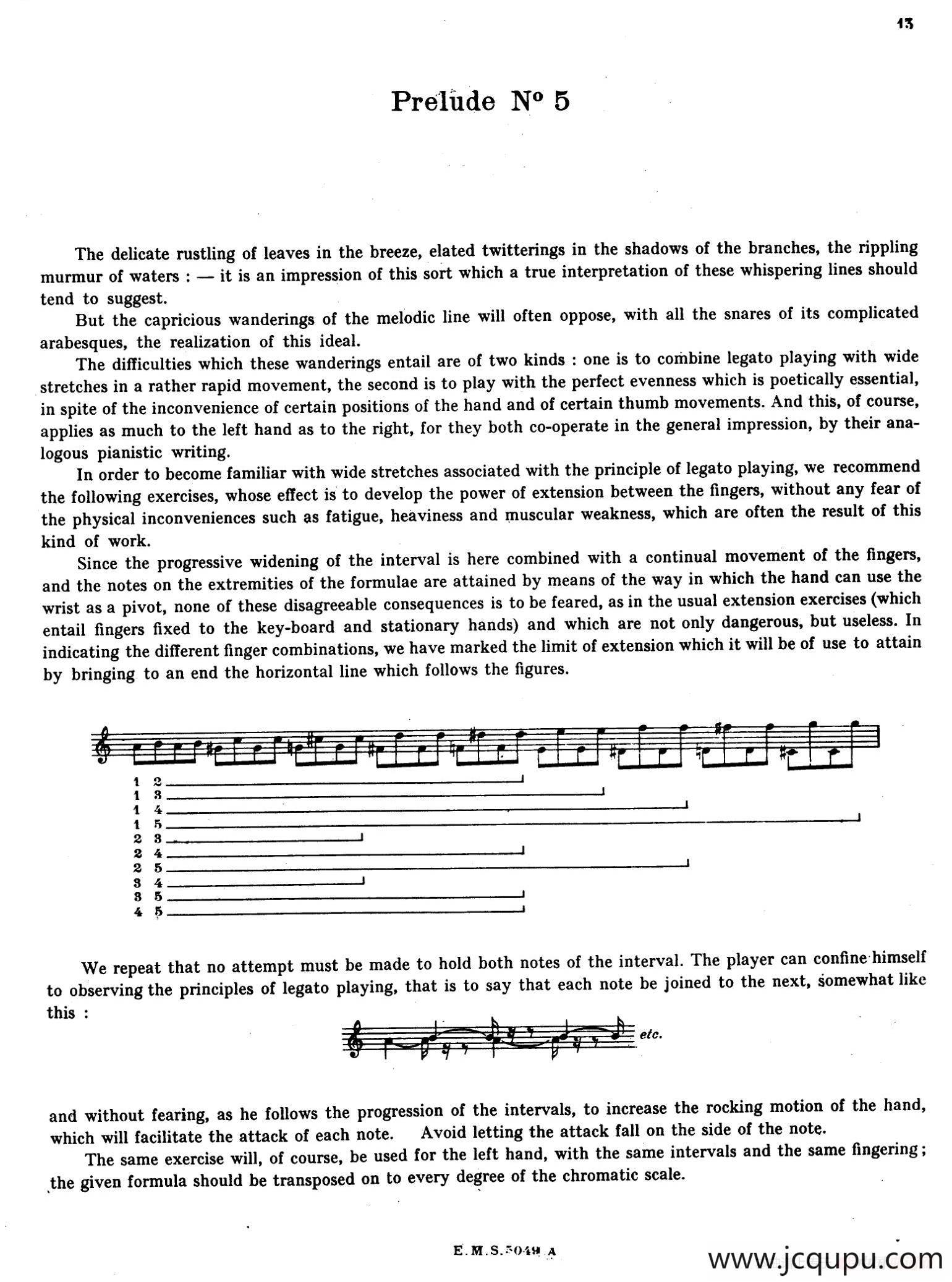 Preludes Op.28（24首前奏曲·5）简谱