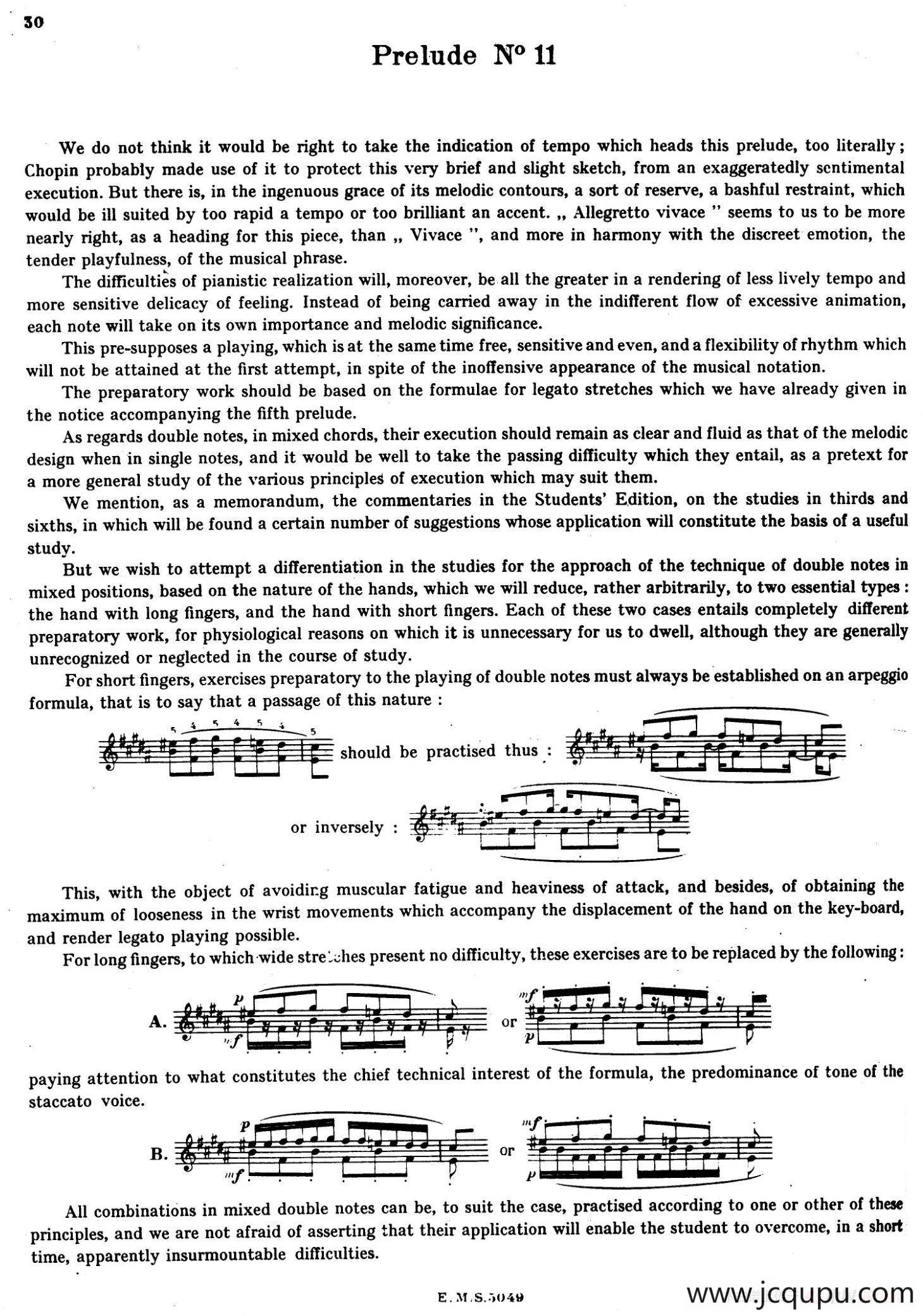 Preludes Op.28（24首前奏曲·11）简谱