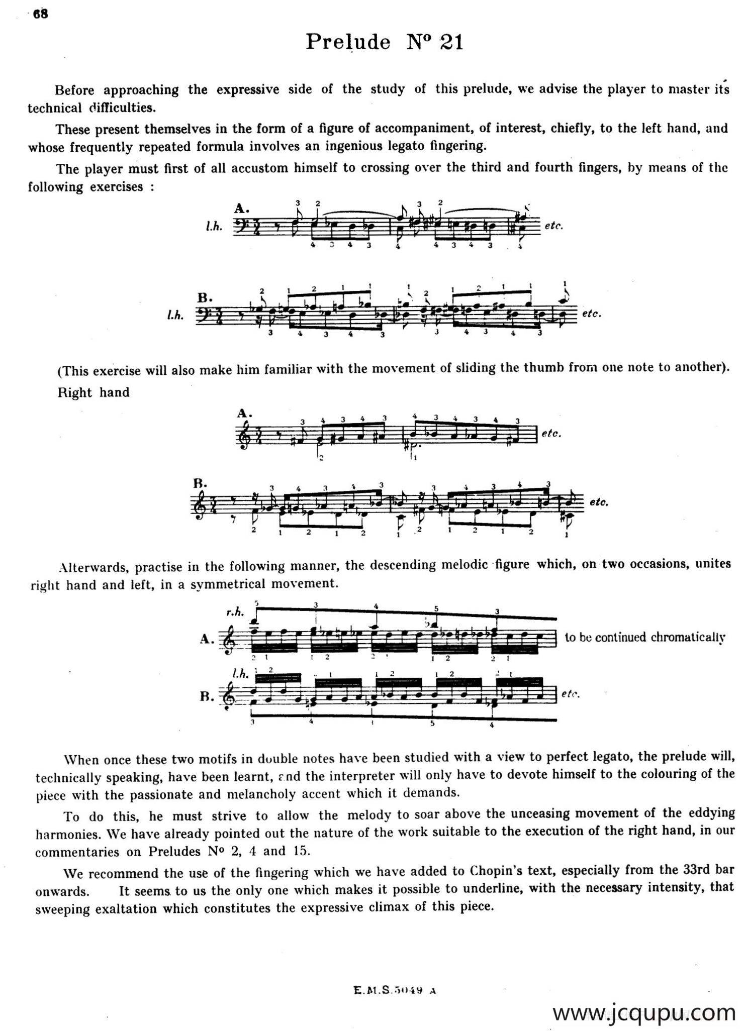 Preludes Op.28（24首前奏曲·21）简谱