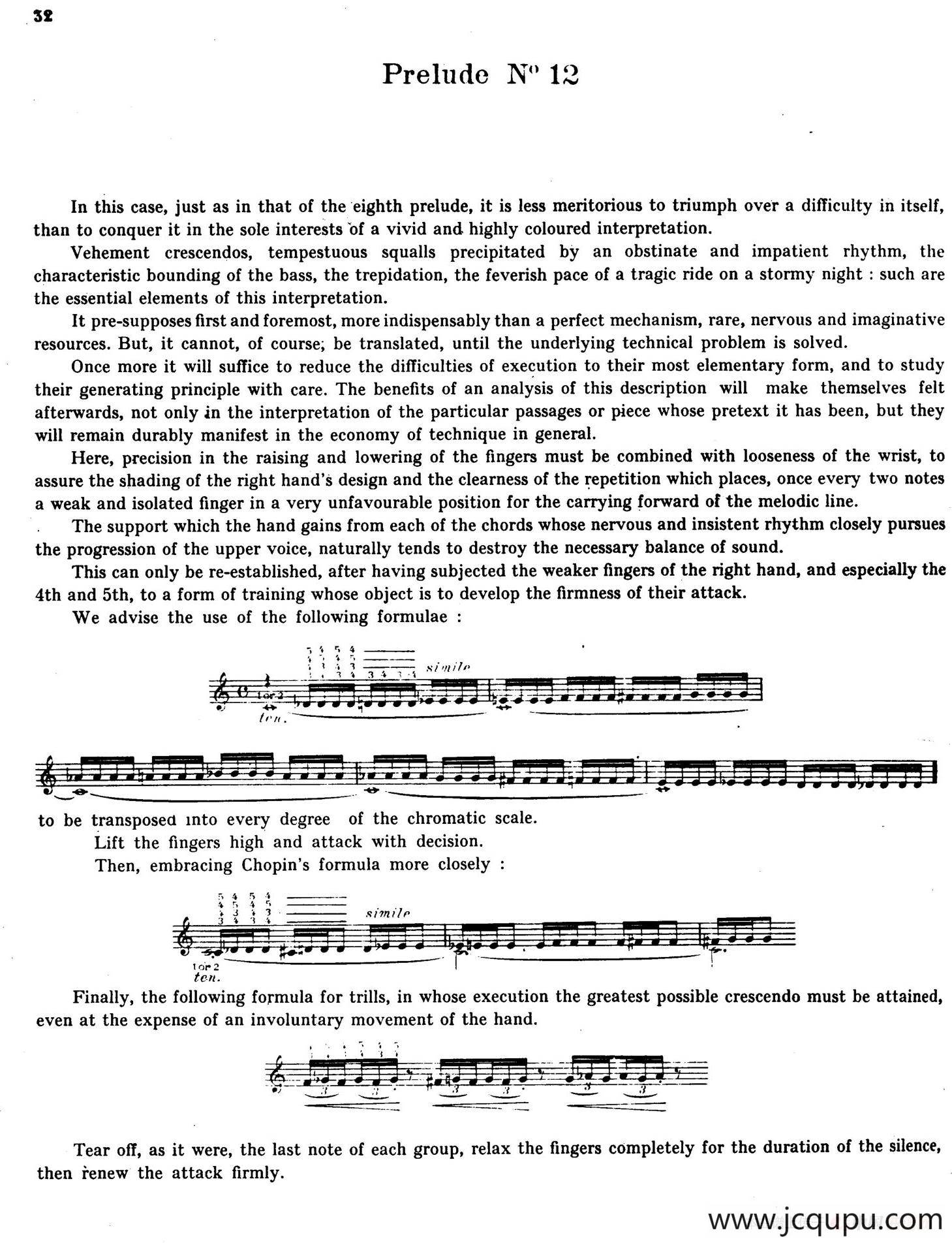 Preludes Op.28（24首前奏曲·12）简谱