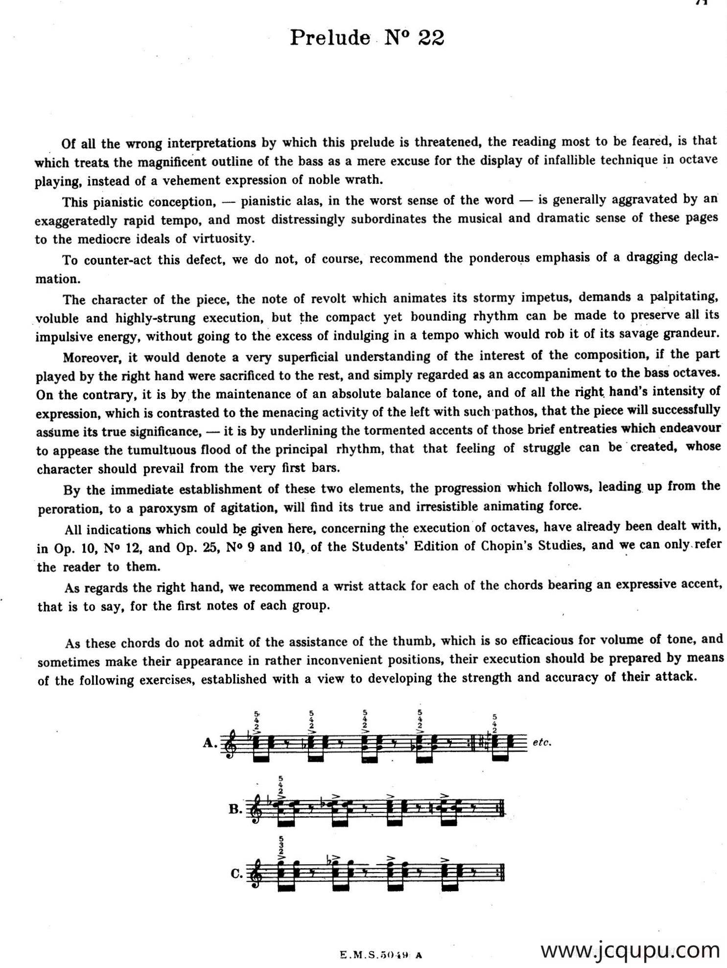 Preludes Op.28（24首前奏曲·22）简谱