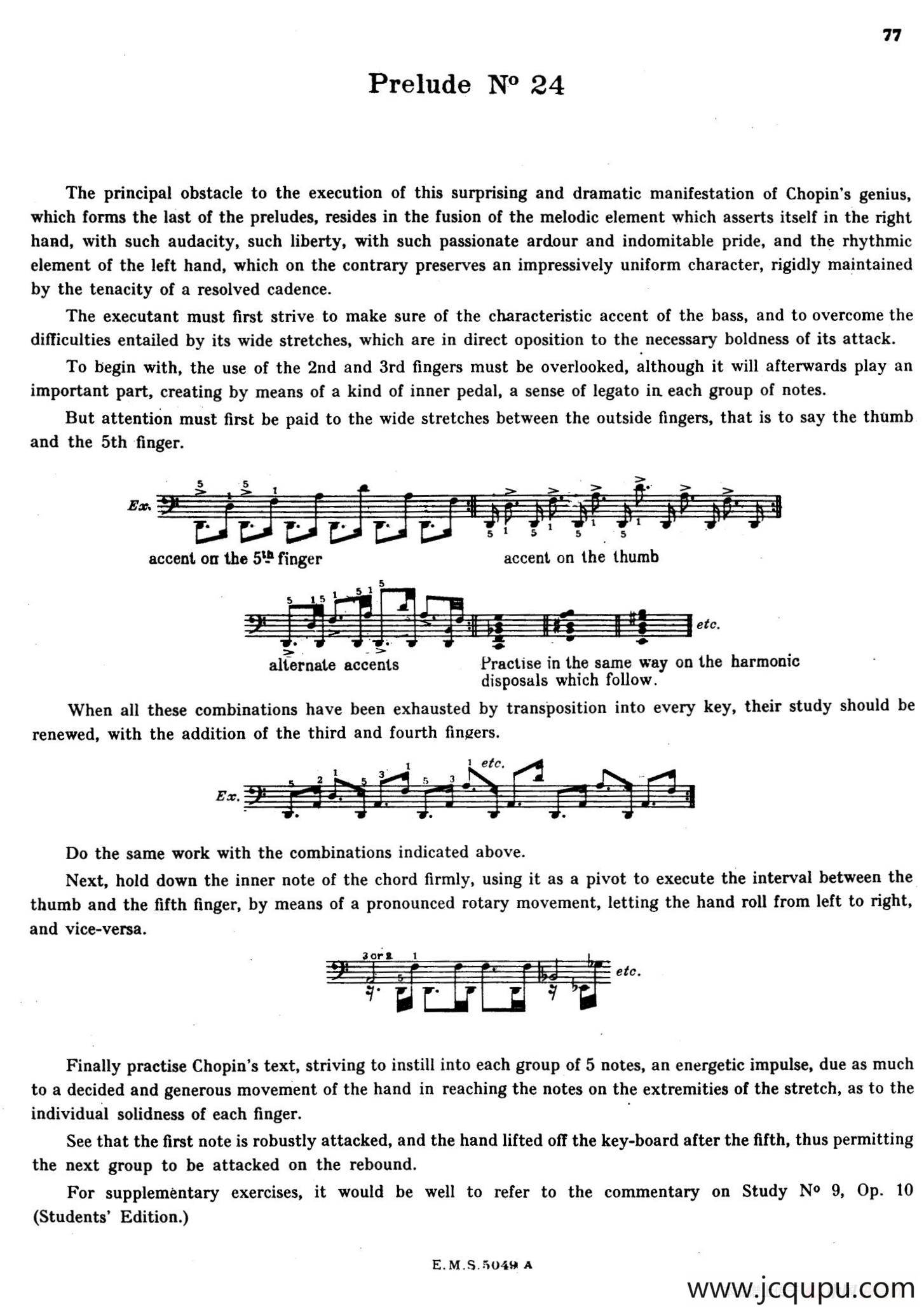 Preludes Op.28（24首前奏曲·24）简谱