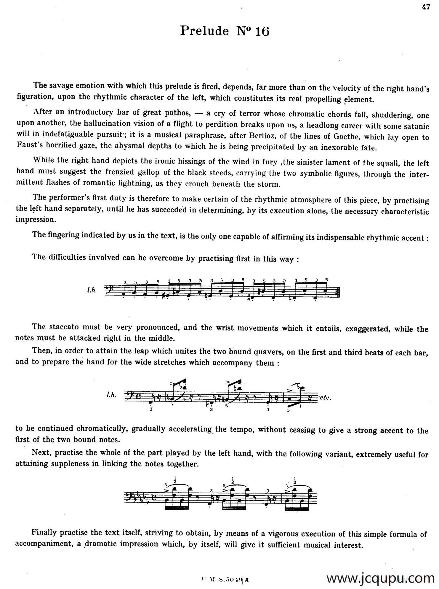 Preludes Op.28（24首前奏曲·16）简谱