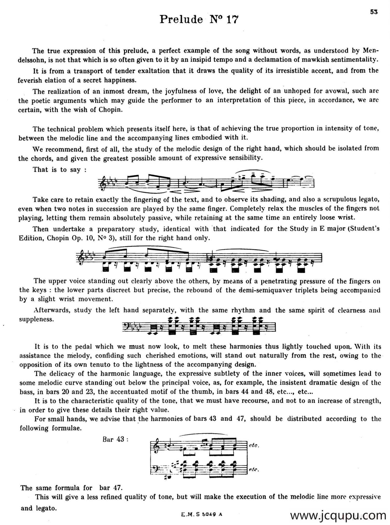 Preludes Op.28（24首前奏曲·17）简谱