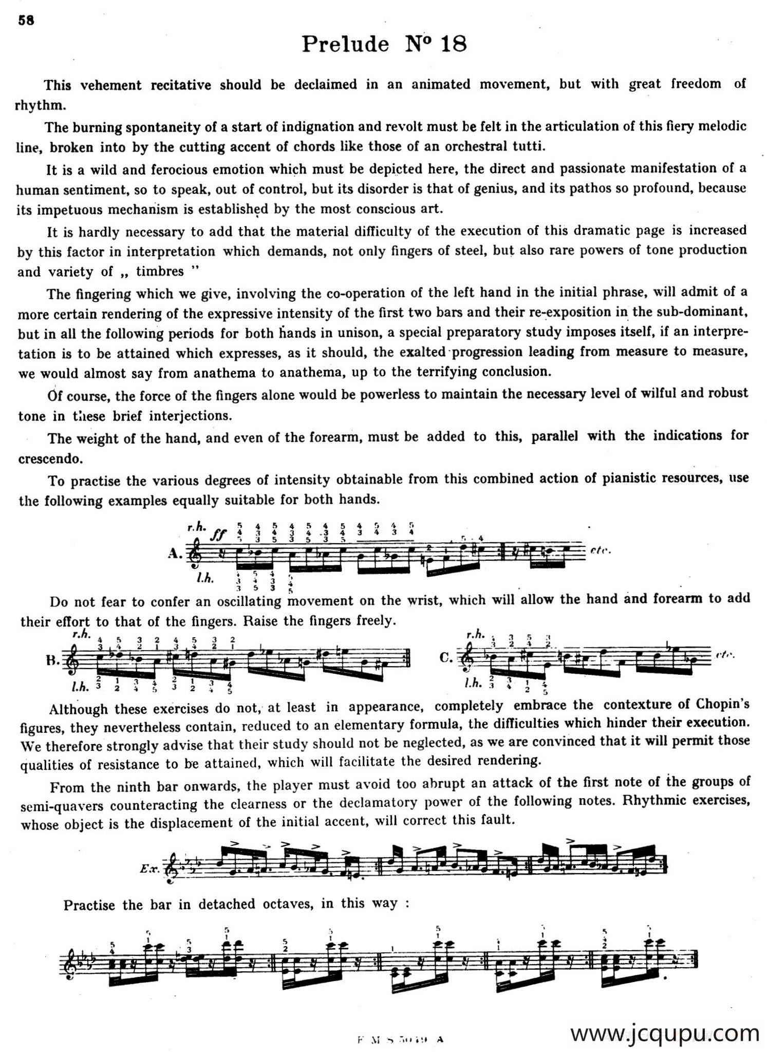 Preludes Op.28（24首前奏曲·18）简谱