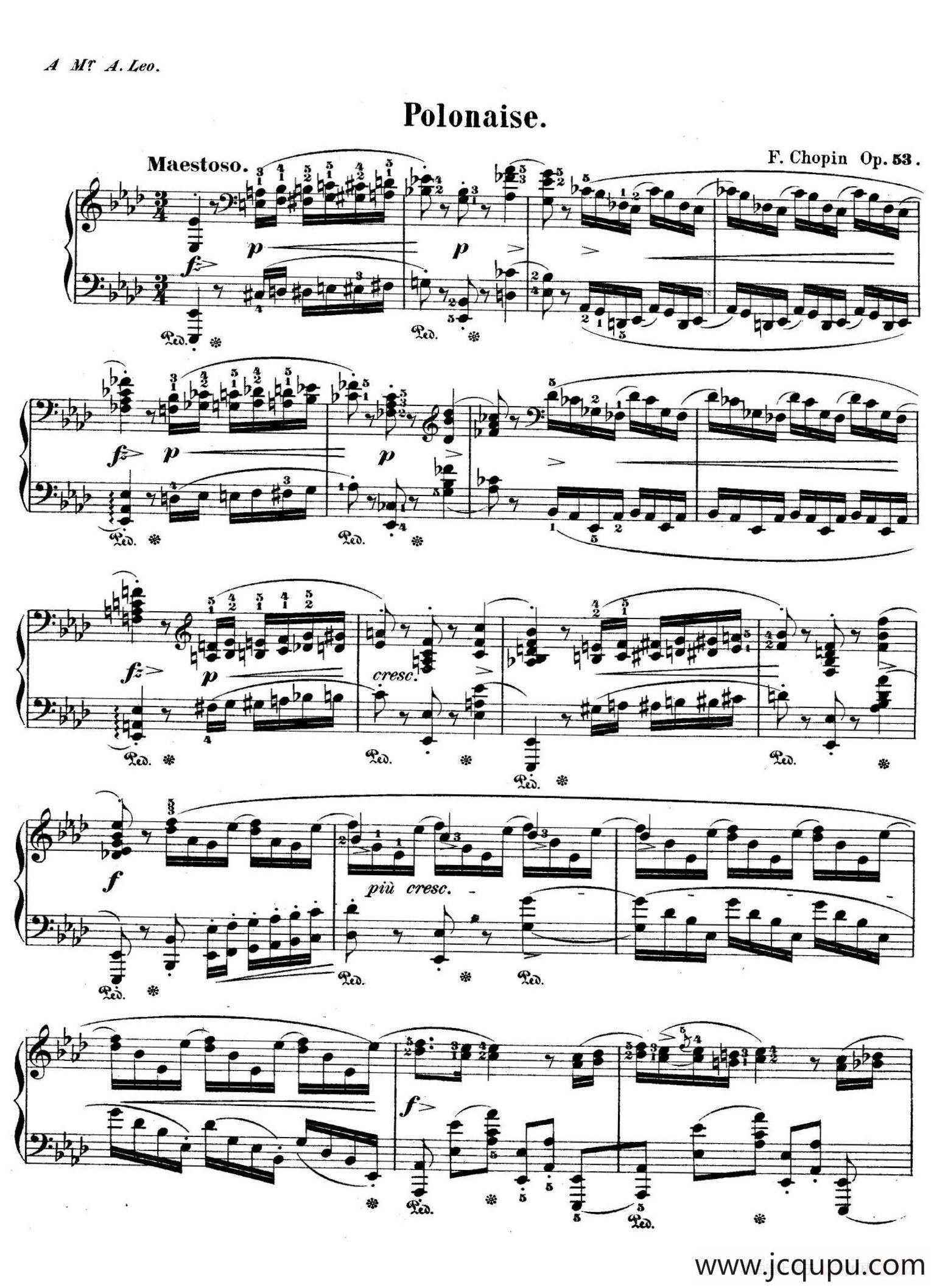 Polonaise in A-flat Major 