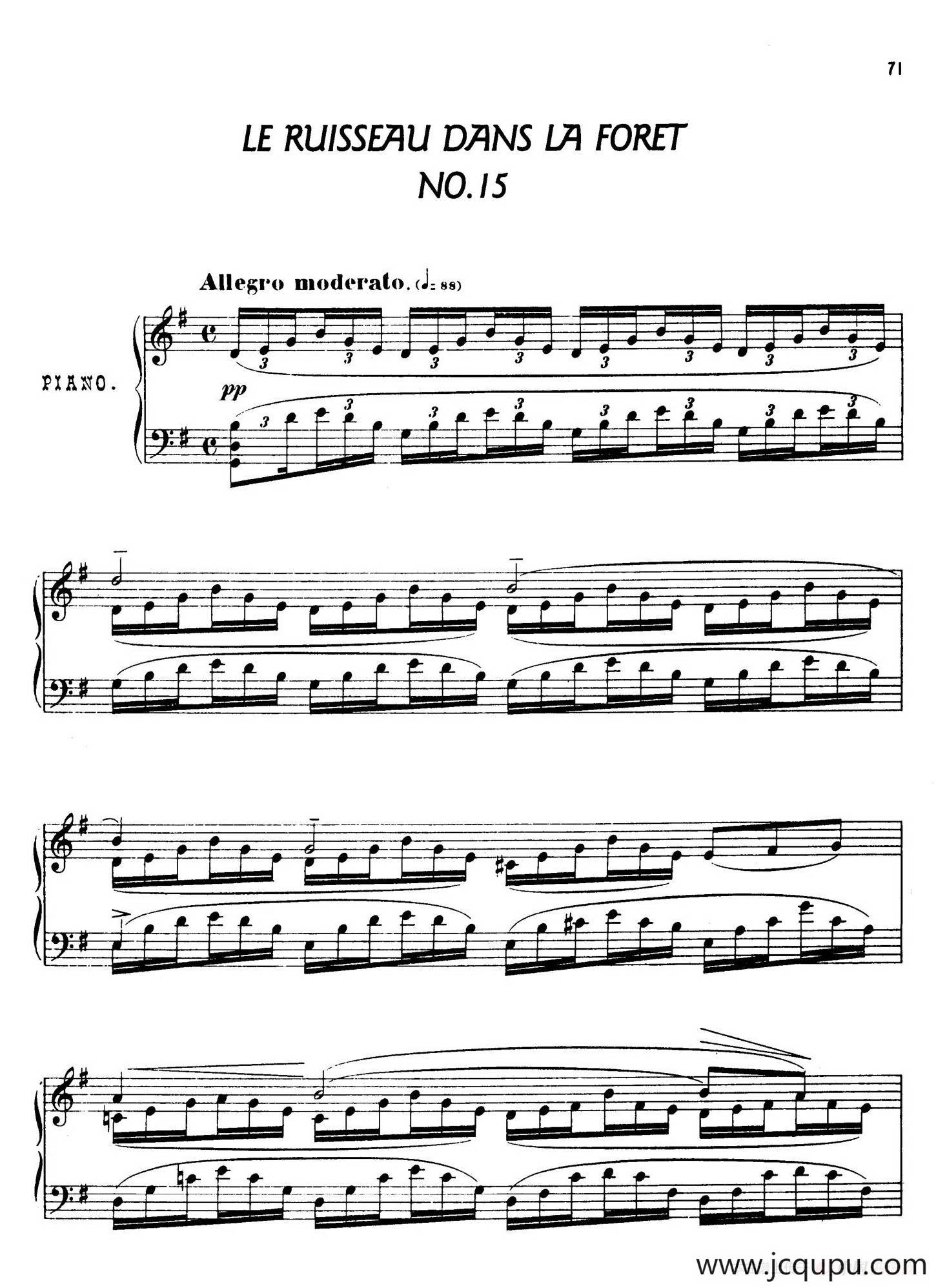 24 Characteristic Pieces Op.36（24首性格小品·15）简谱