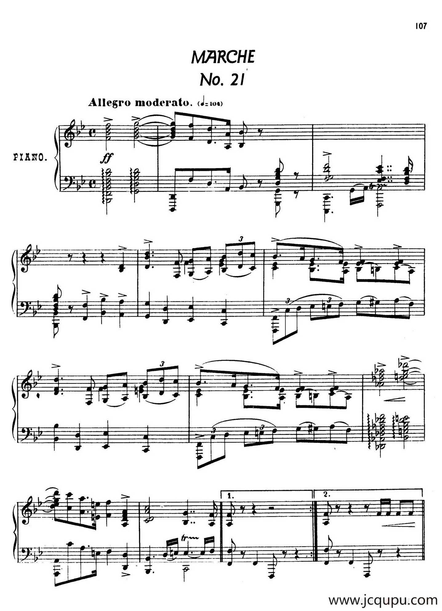 24 Characteristic Pieces Op.36（24首性格小品·21）简谱