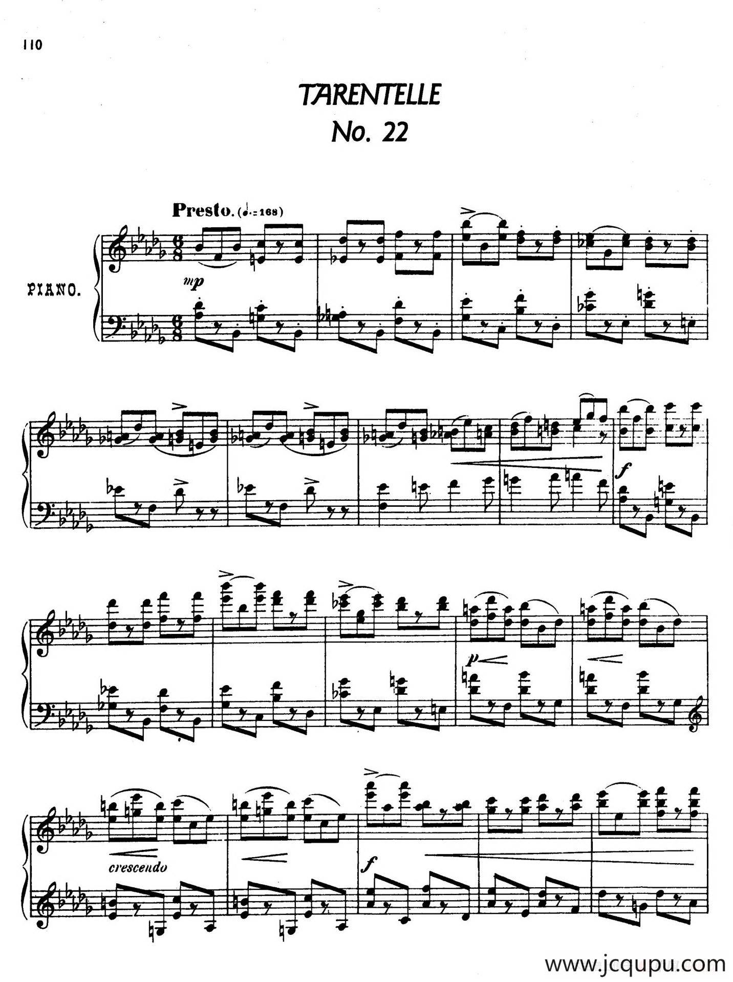 24 Characteristic Pieces Op.36（24首性格小品·22）简谱