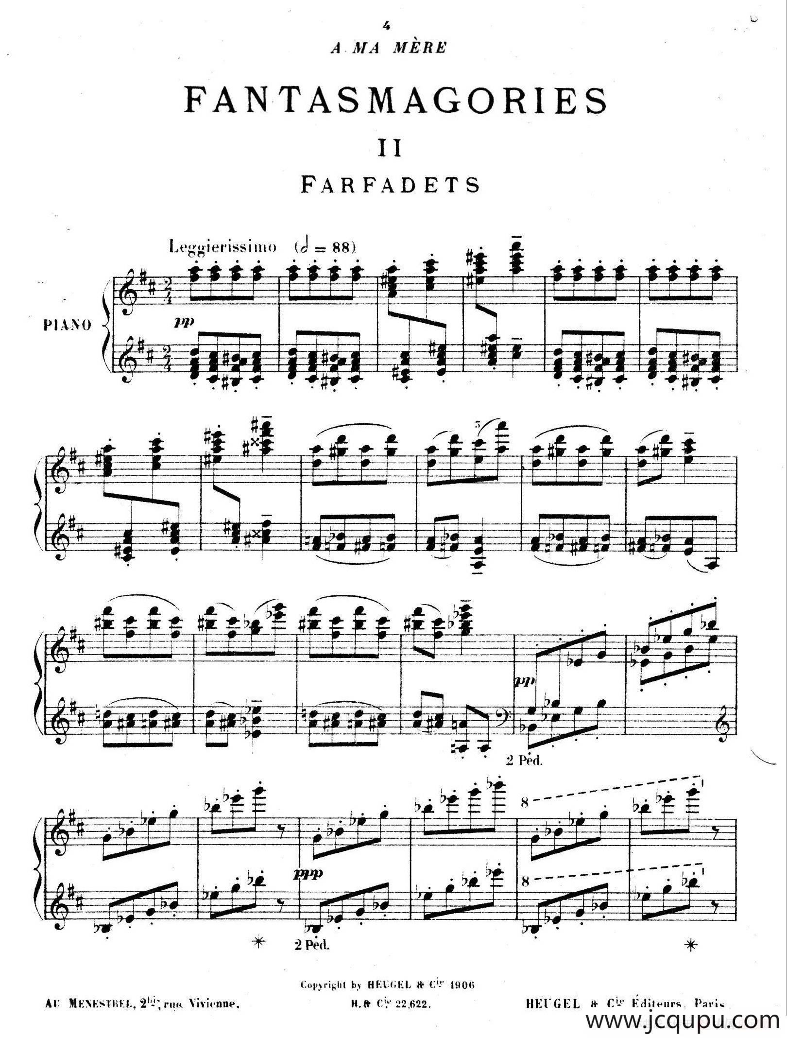 Fantasmagories（万花筒·2）简谱