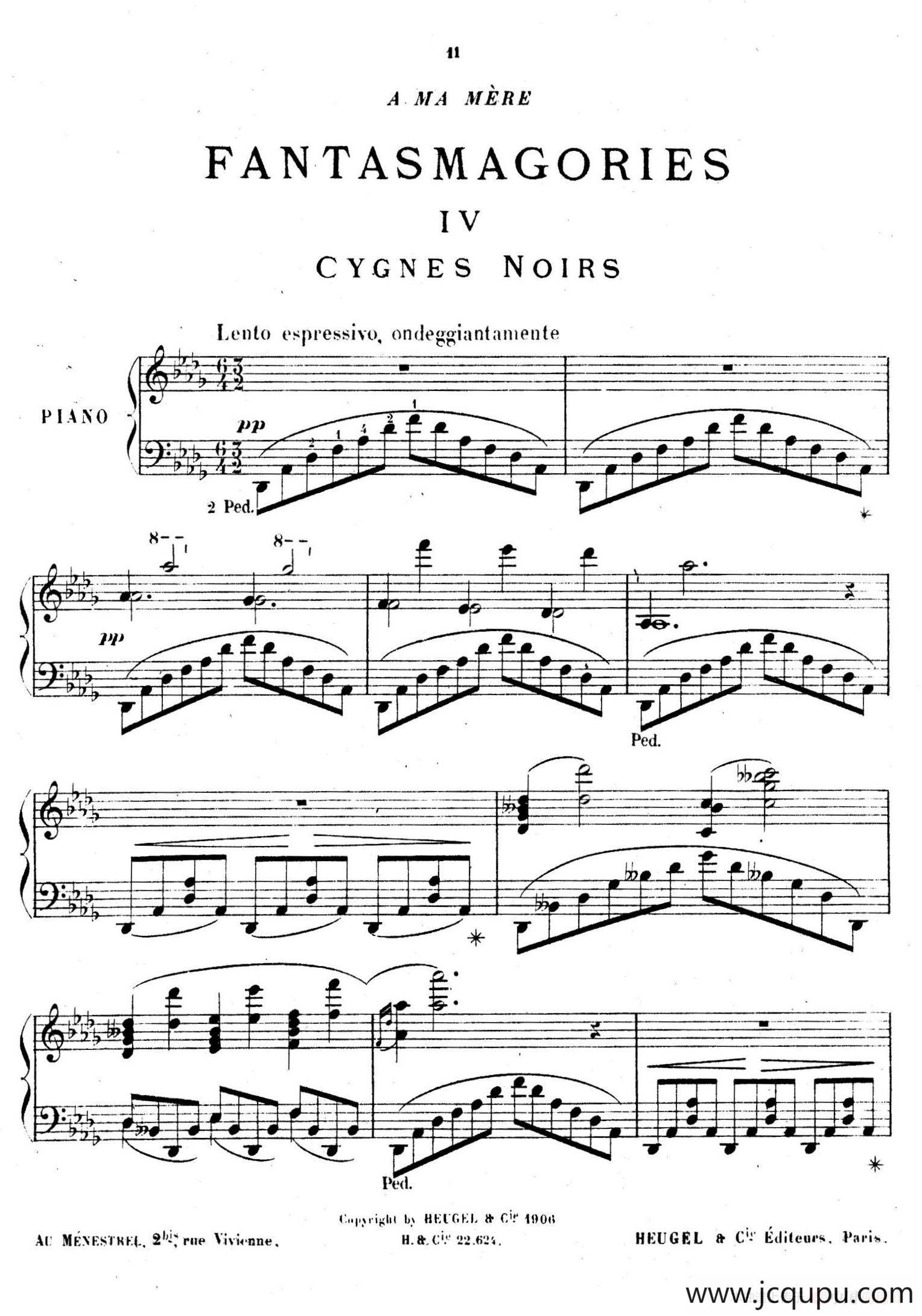 Fantasmagories（万花筒·4）简谱