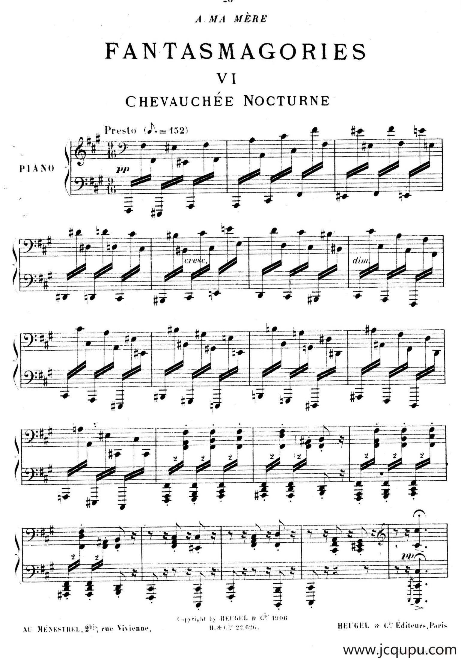 Fantasmagories（万花筒·6）简谱