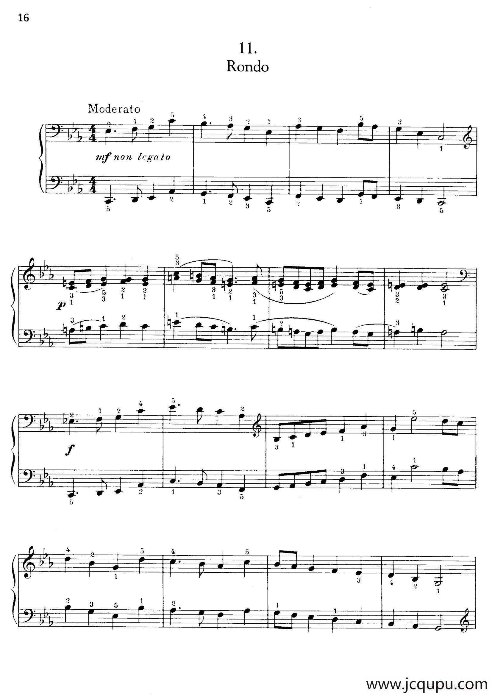 Thirty Pieces For Children Op.27（30首儿童钢琴曲 11—15）简谱