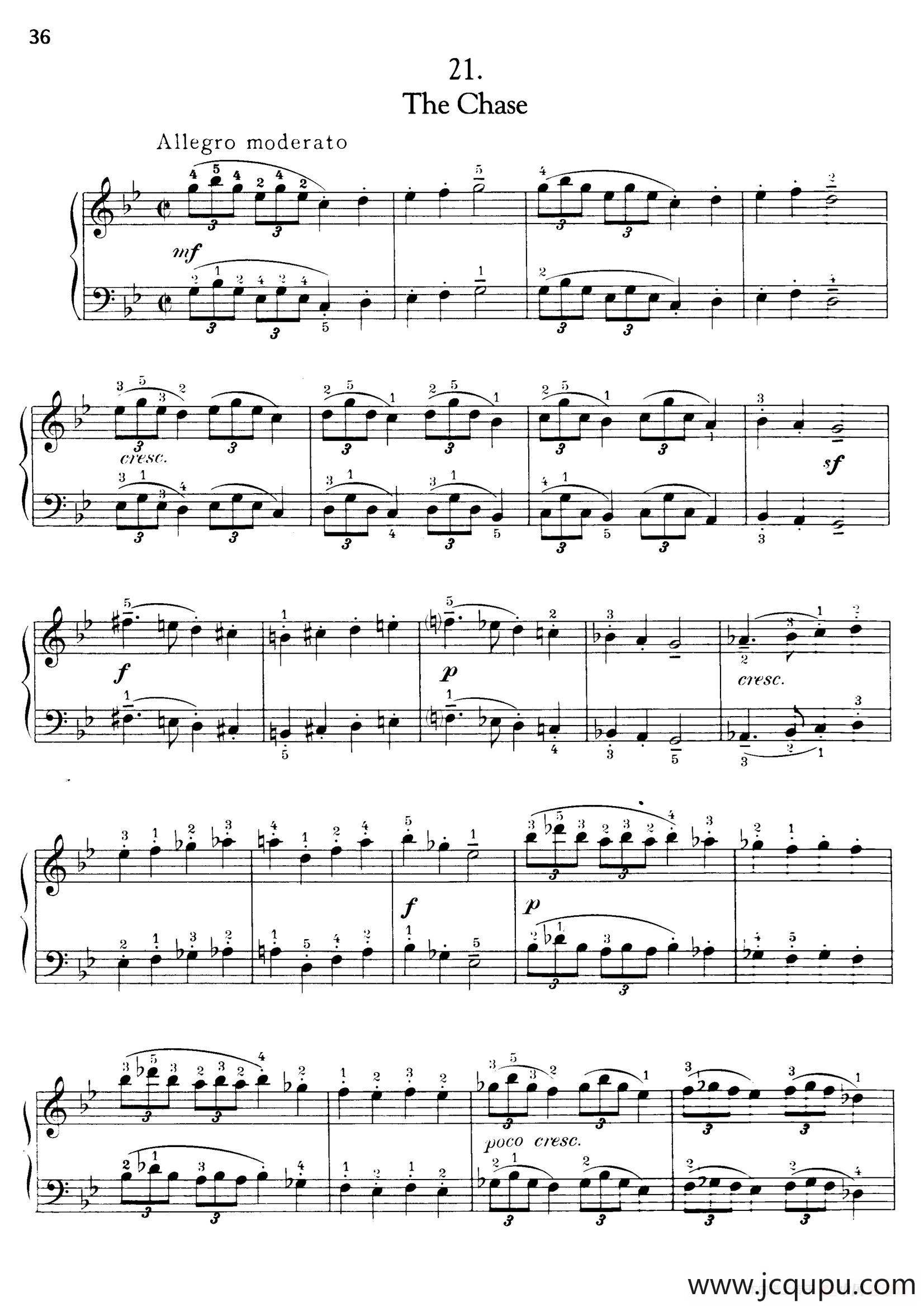 Thirty Pieces For Children Op.27（30首儿童钢琴曲 21—25）简谱