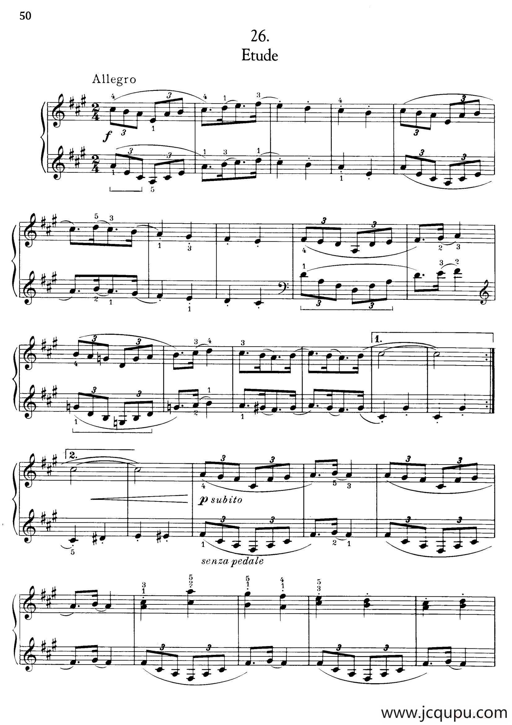 Thirty Pieces For Children Op.27（30首儿童钢琴曲 26—30）简谱