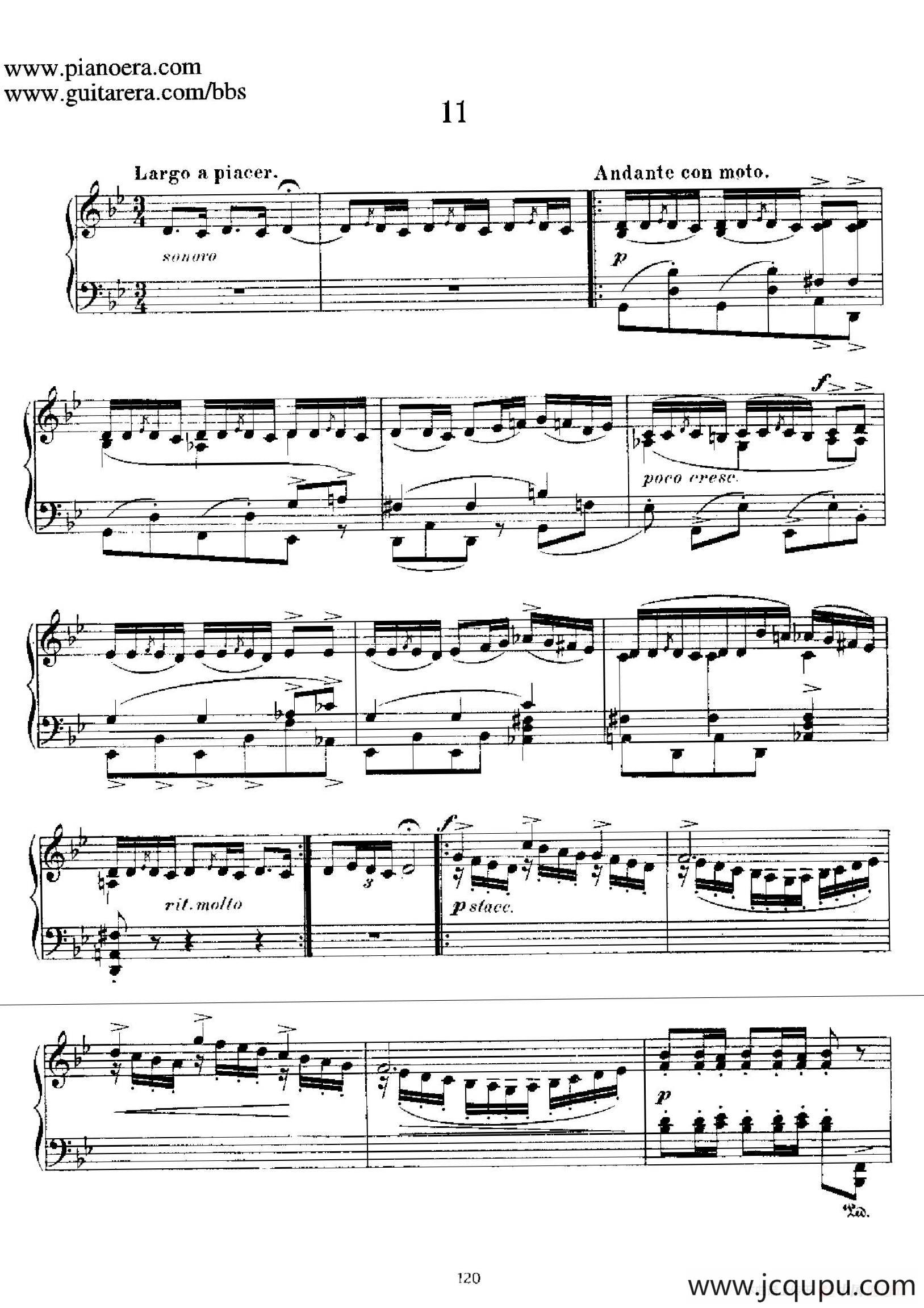 12 Spanish Danses Op.37（12首西班牙舞曲·11）简谱