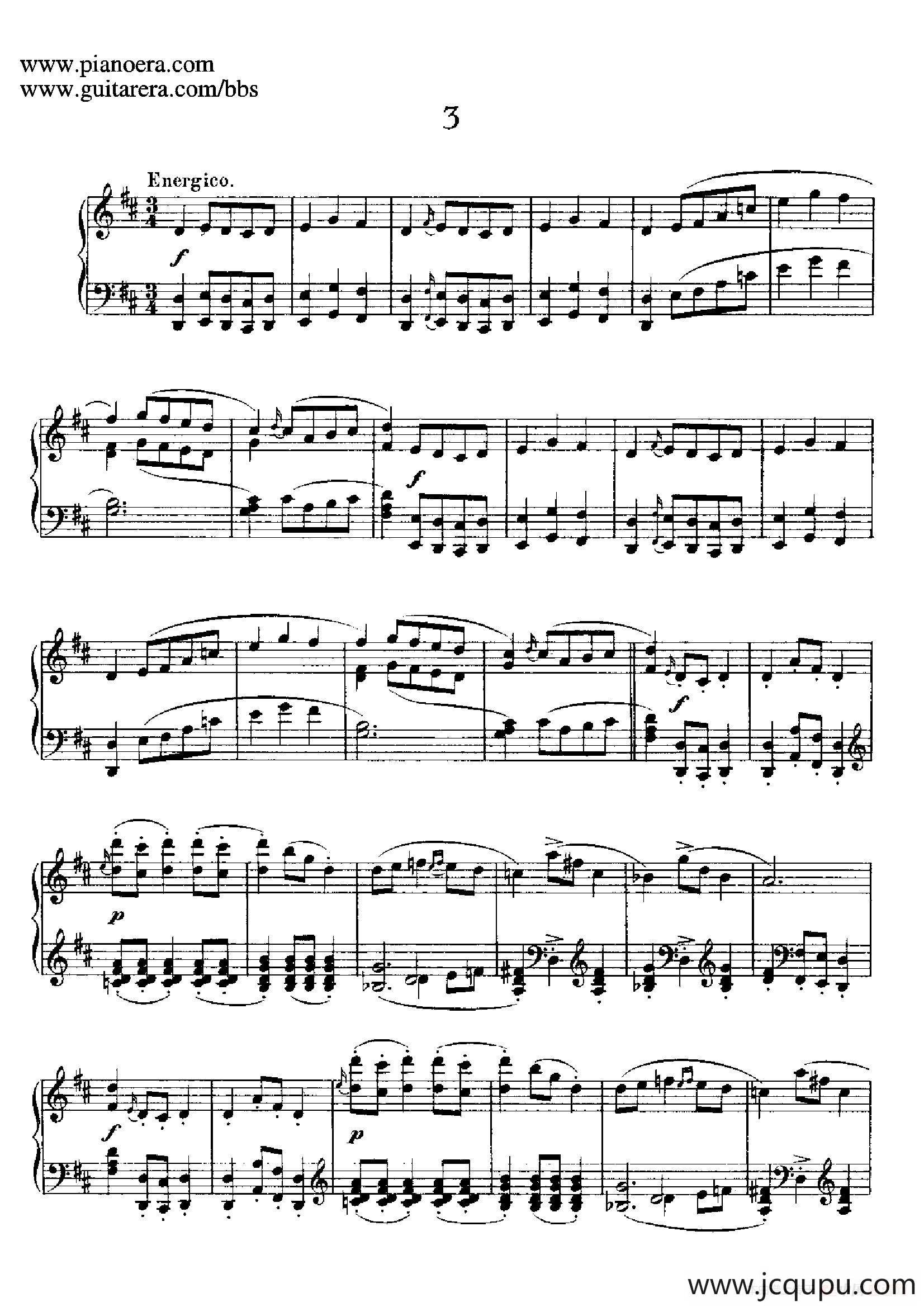 12 Spanish Danses Op.37（12首西班牙舞曲·3）简谱