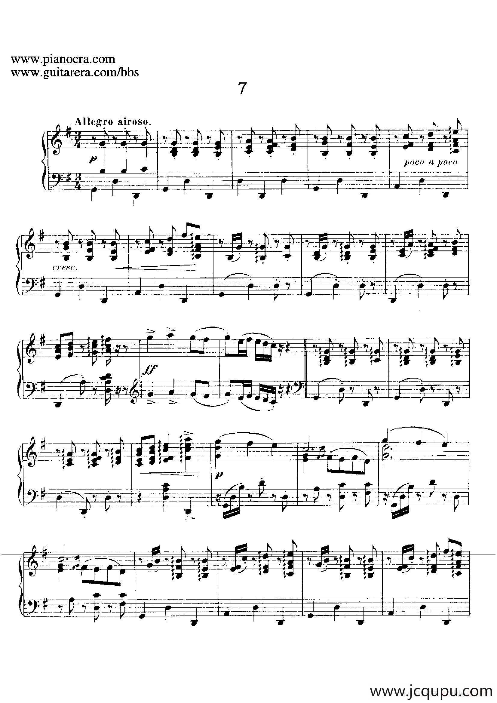 12 Spanish Danses Op.37（12首西班牙舞曲·7）简谱