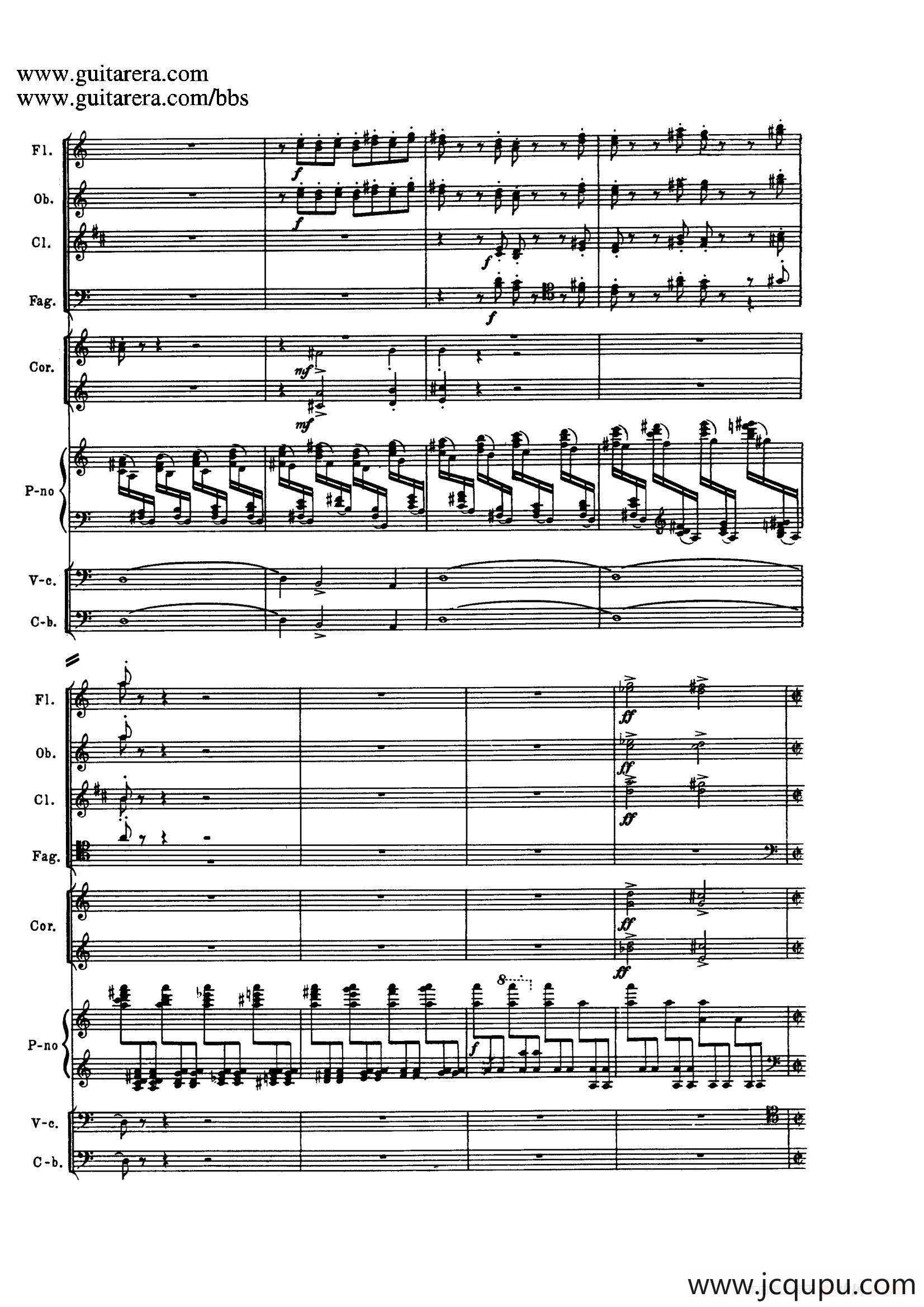 c小调第二钢琴协奏曲 Op.18（第三乐章总谱P25——37）简谱