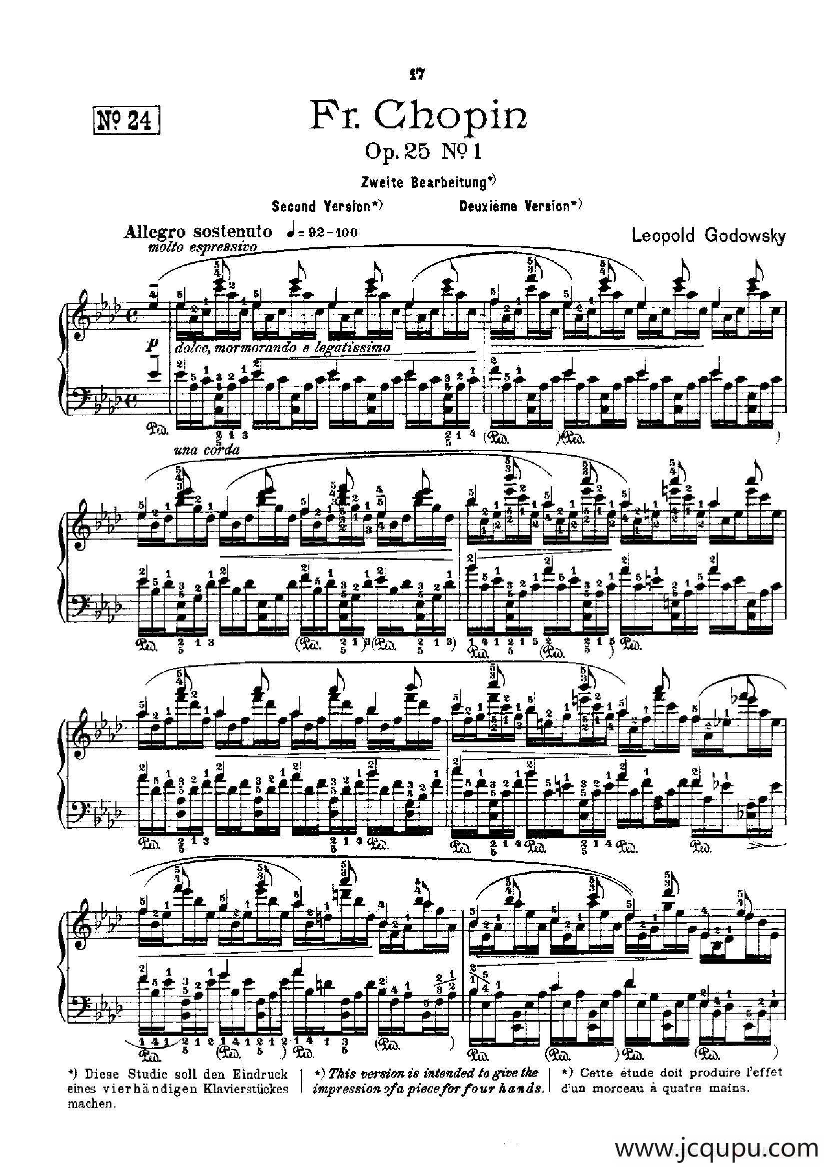 53首以肖邦练习曲为素材而作的练习曲（No.24）简谱