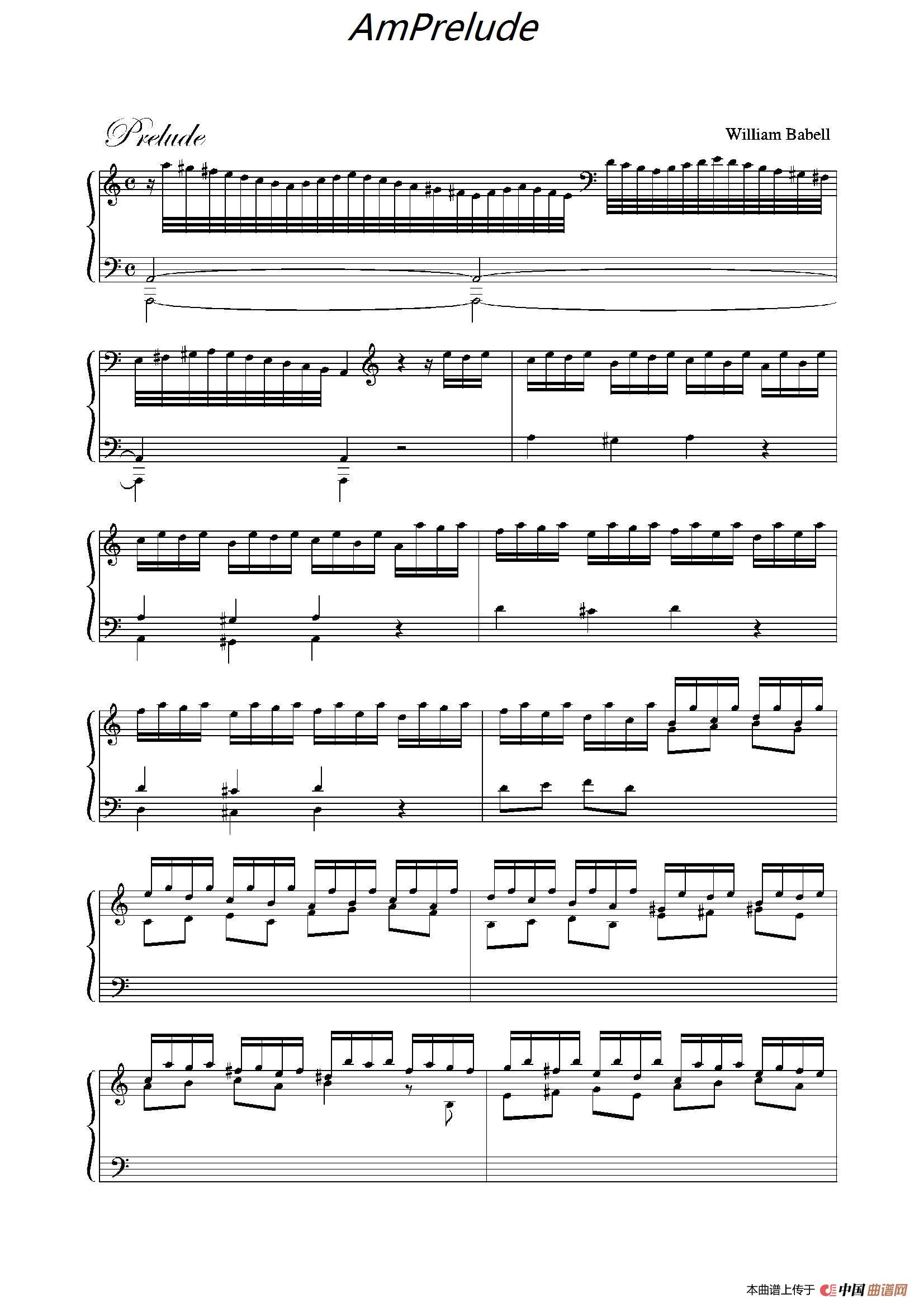 AmPrelude简谱