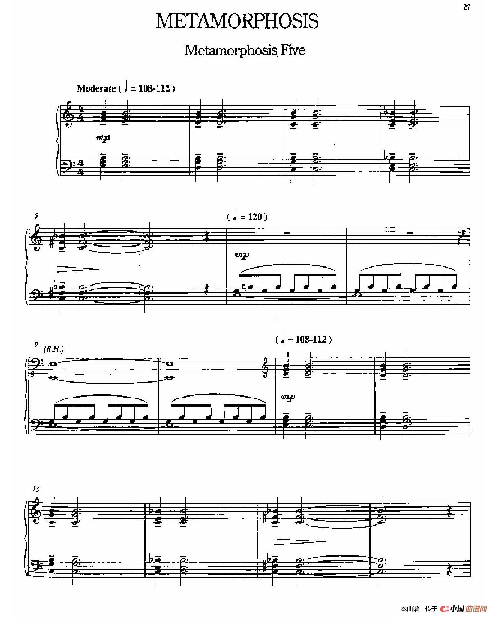 Metamorphosis（变形·5）简谱