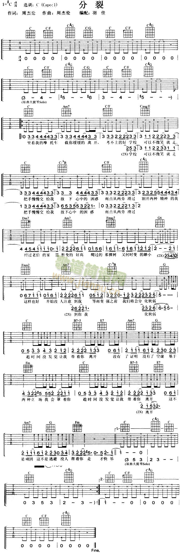 分裂简谱