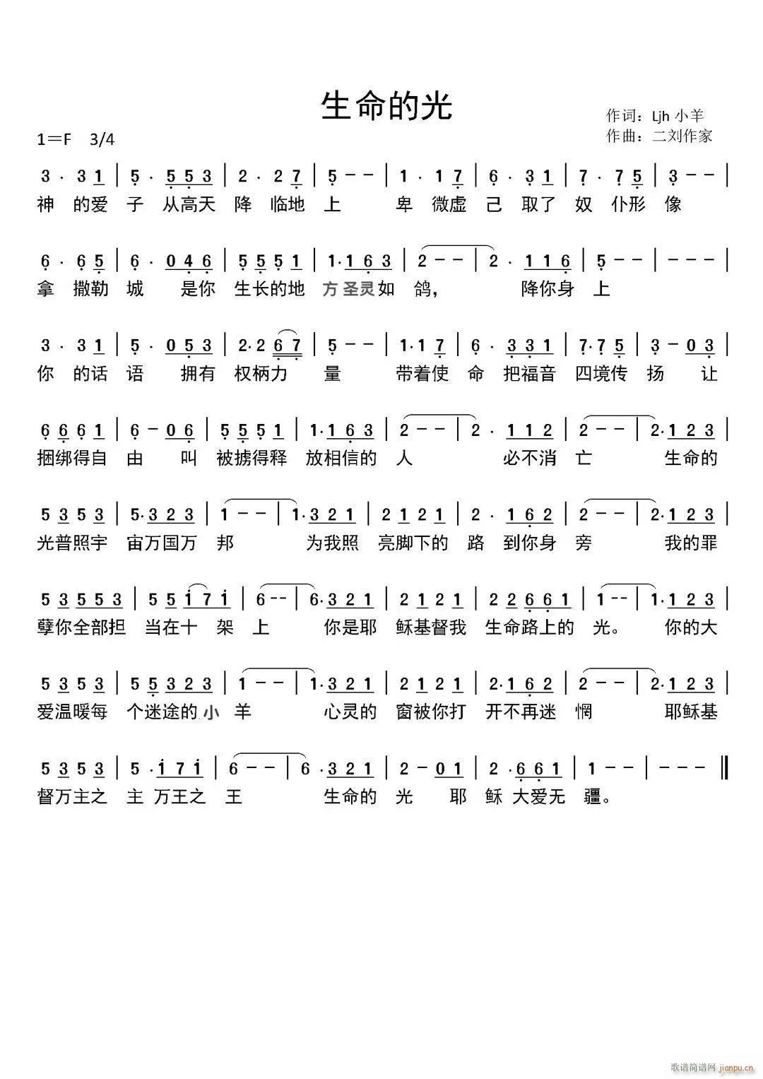 生命的光简谱