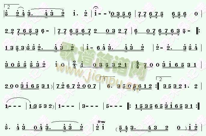 太湖泛舟2(乐曲)简谱